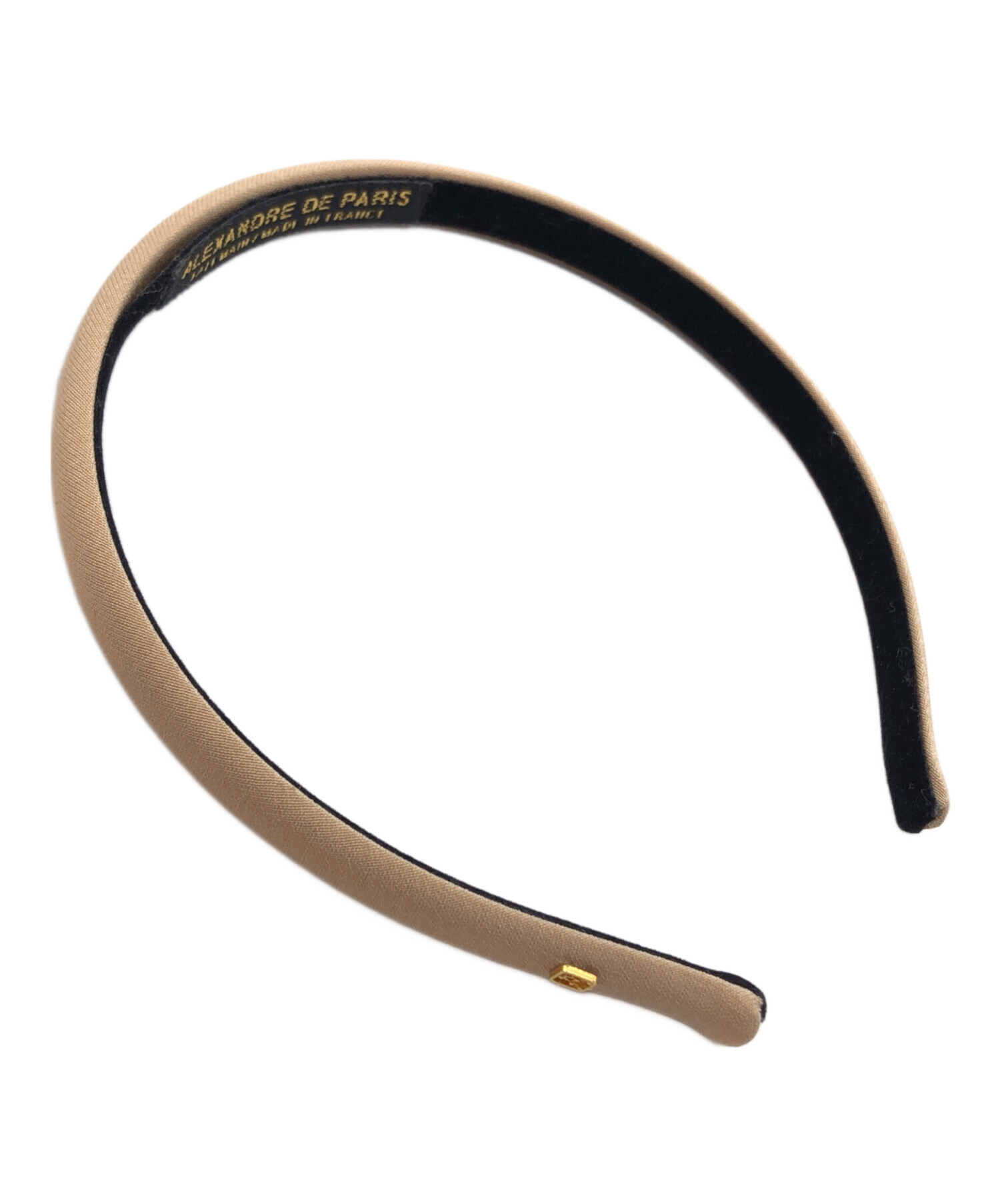 ALEXANDRE DE PARIS カチューシャ ヘアバンド ベージュ 中古・古着通販】ALEXANDRE DE PARIS (アレクサンドルドゥパリ