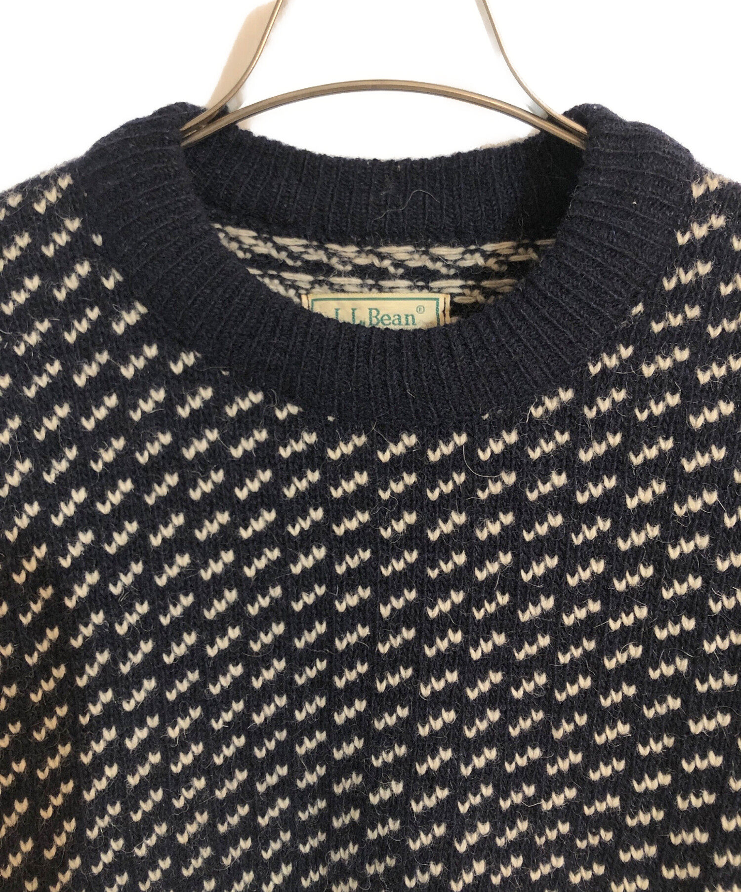 中古・古着通販】L.L.Bean (エルエルビーン) バーズアイニットセーター 