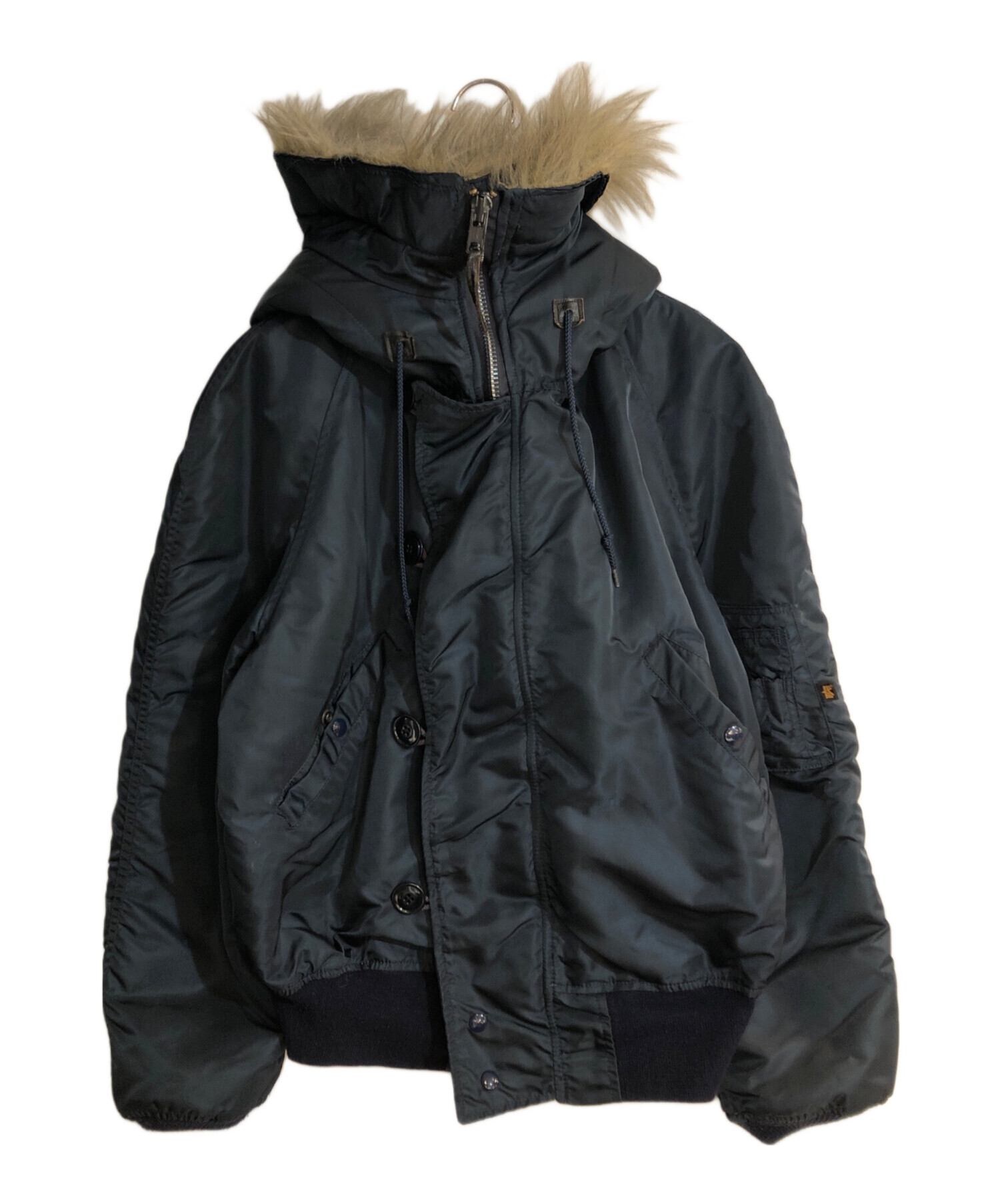 90s ALPHA アルファ N-2B フライトジャケット L 紺 デッド 90s ALPHA アルファ N-2B フライトジャケット L 紺 デッドストック USA