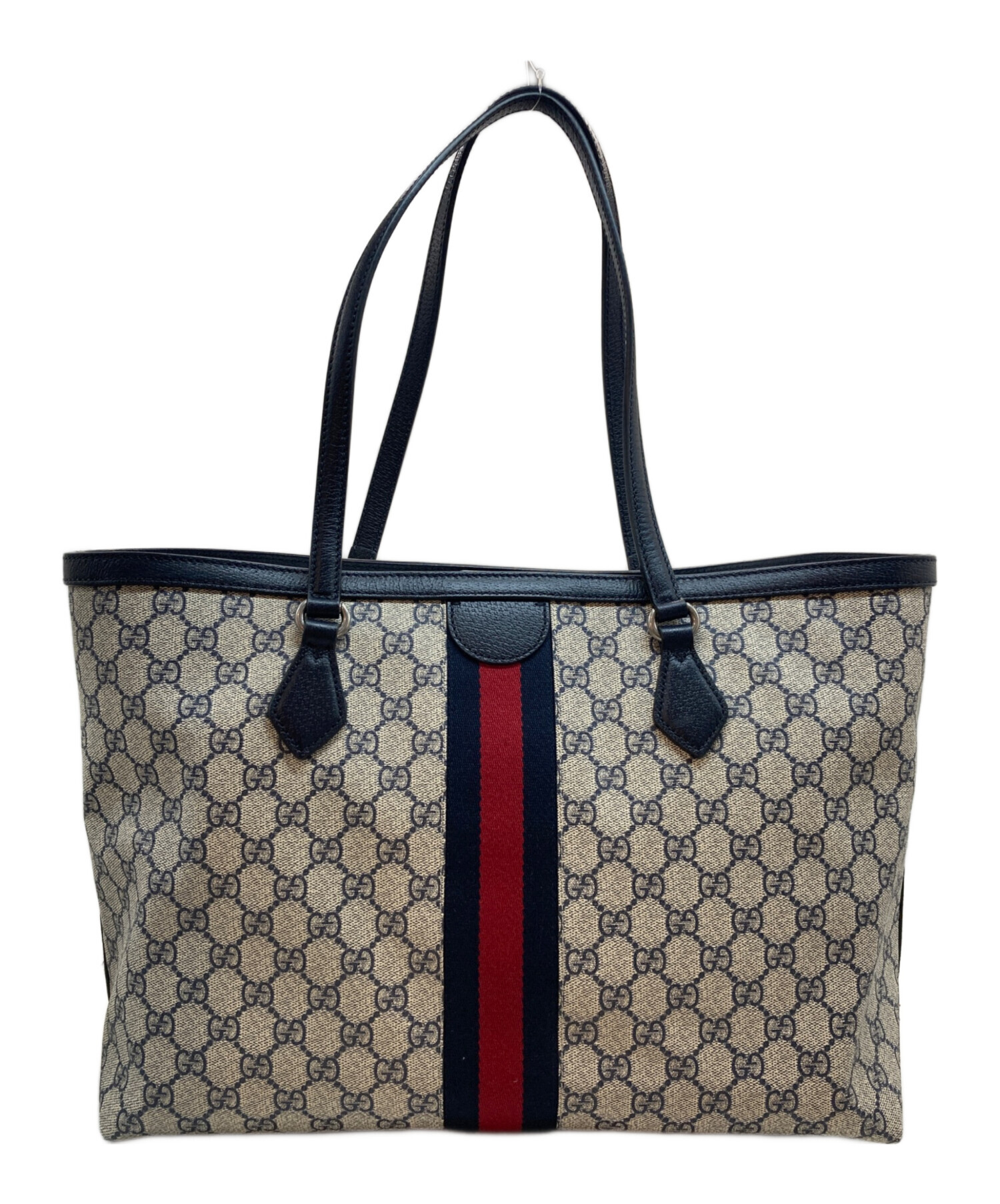中古・古着通販】GUCCI (グッチ) GGスプリームトートバッグ ブラック 