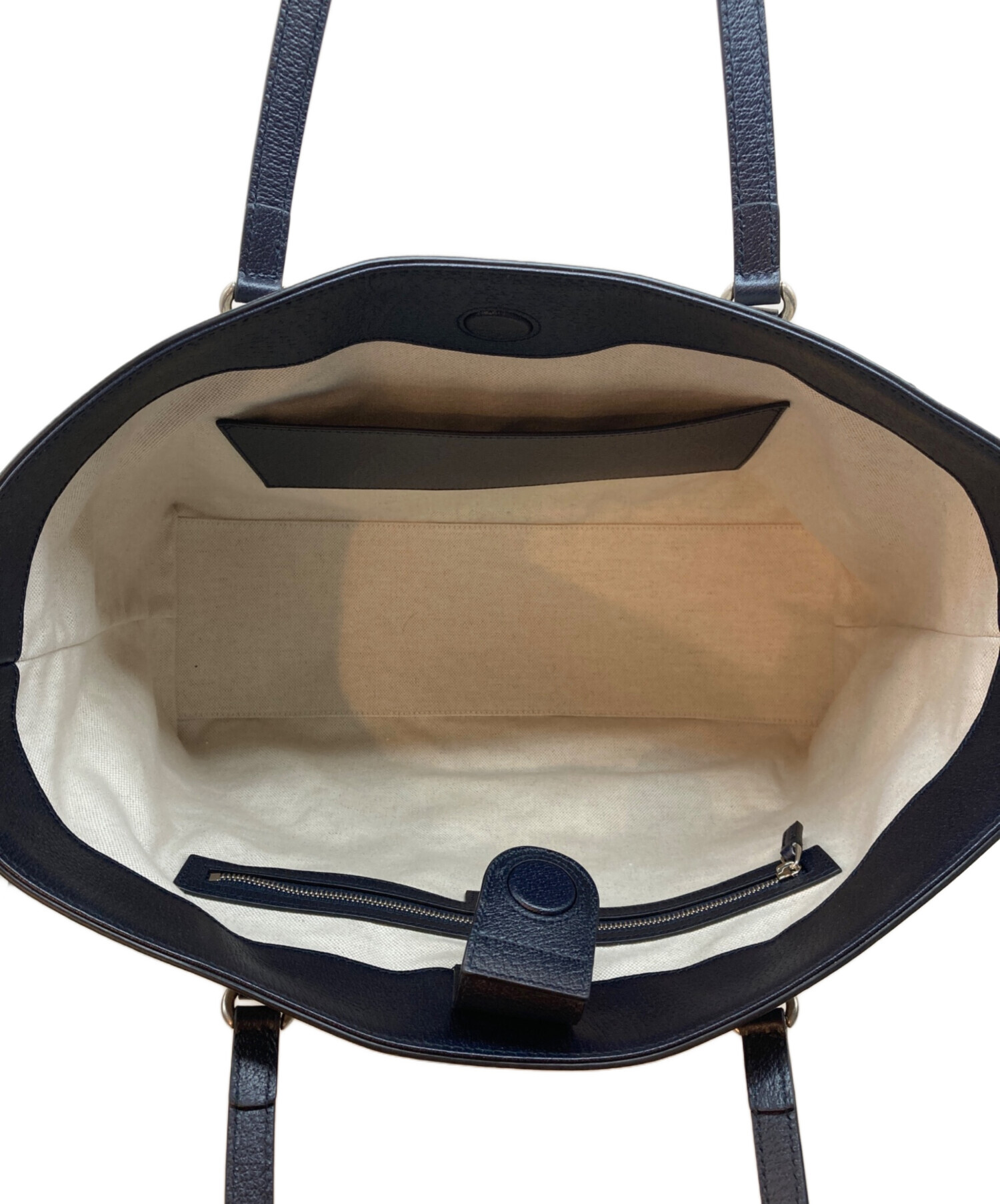 中古・古着通販】GUCCI (グッチ) GGスプリームトートバッグ ブラック