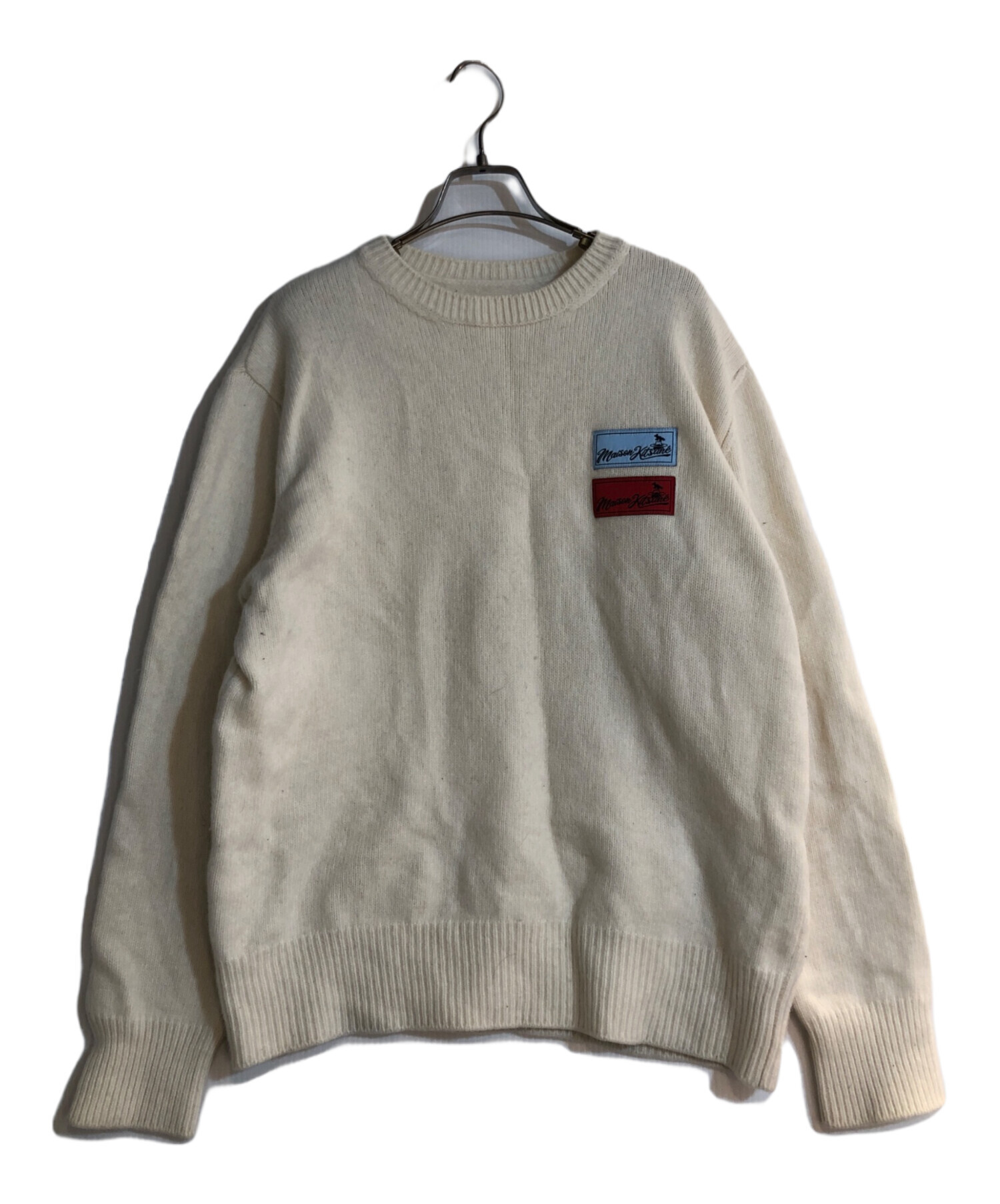 中古・古着通販】maison kitsune (メゾンキツネ) 刺繍クルーネック 