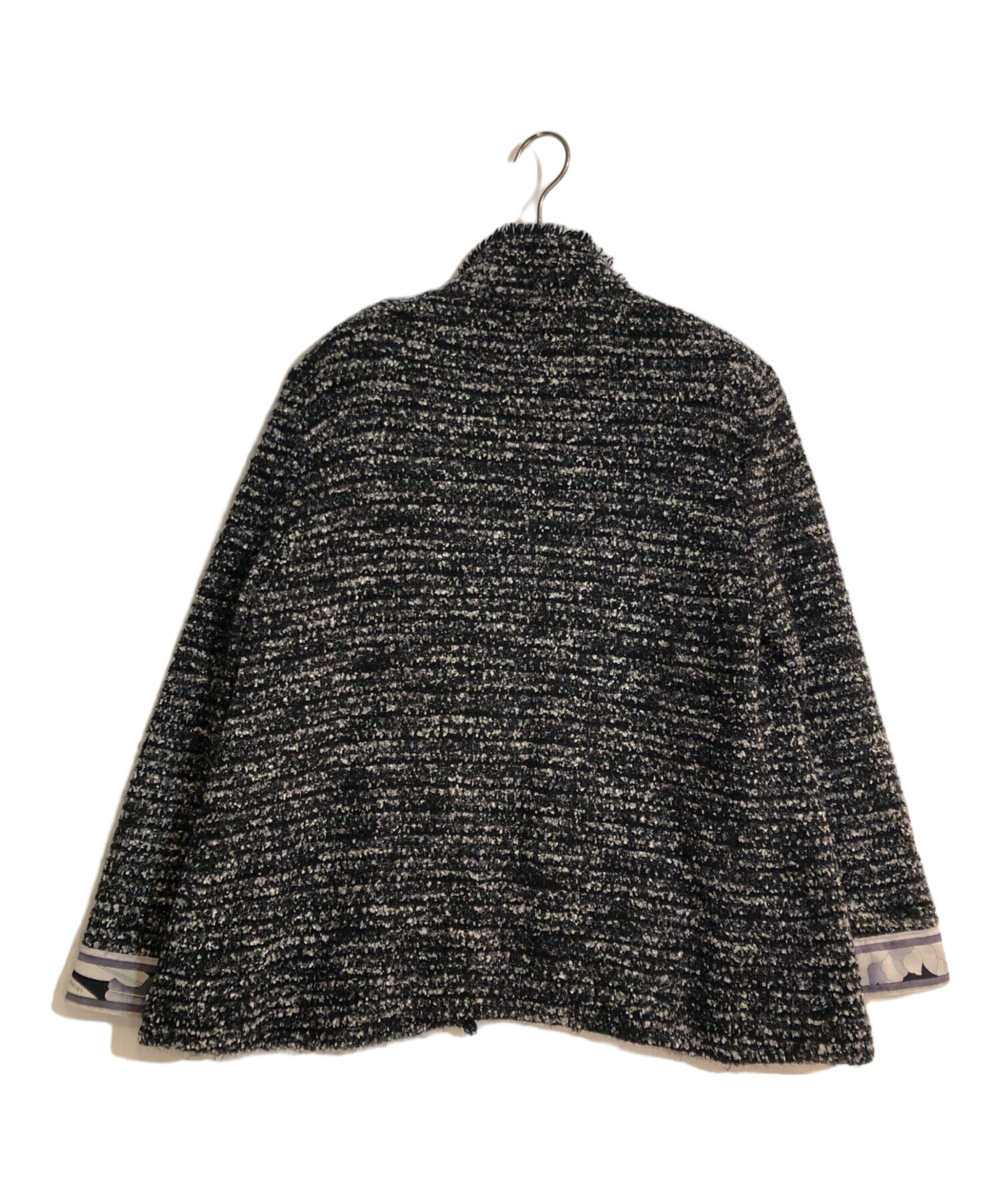 中古・古着通販】LEONARD (レオナール) ツイードジャケット ブラック 