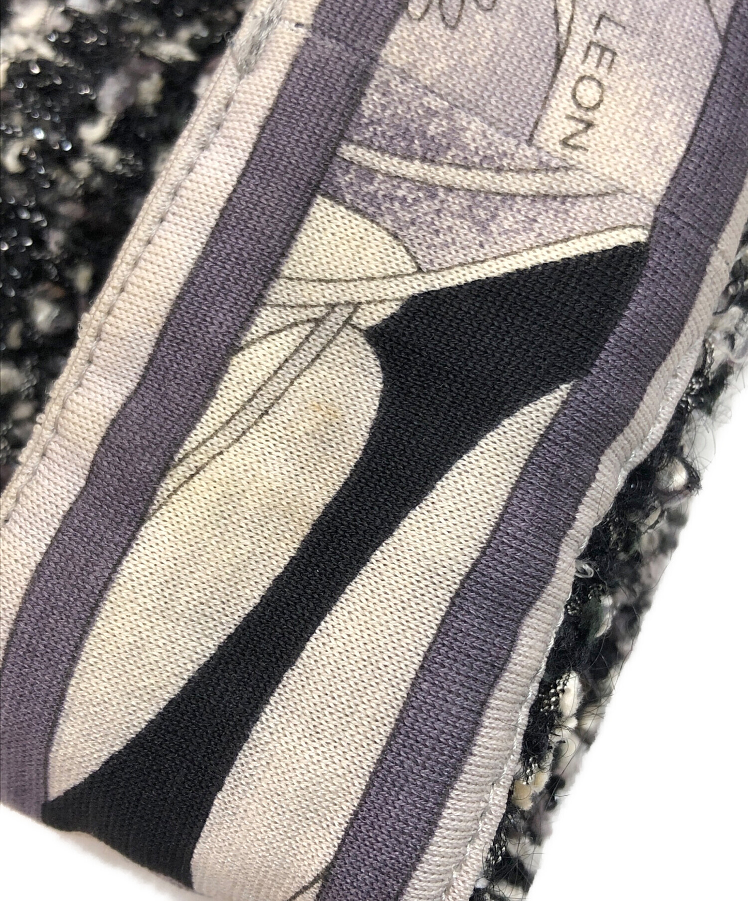 中古・古着通販】LEONARD (レオナール) ツイードジャケット ブラック