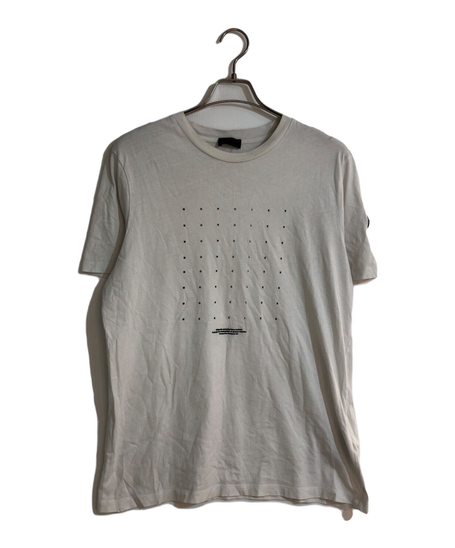 中古・古着通販】MONCLER (モンクレール) シリコンワッペンTシャツ 
