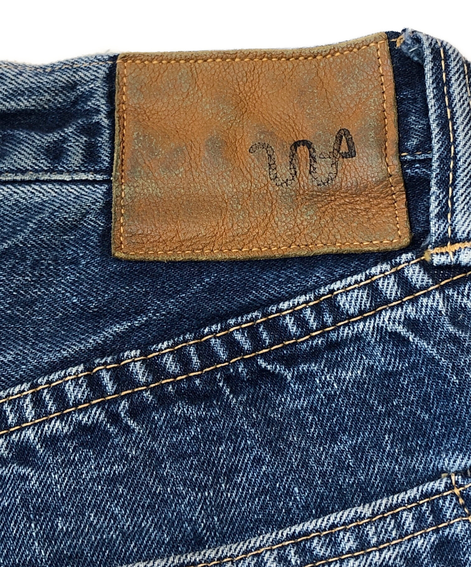 中古・古着通販】WAREHOUSE (ウエアハウス) ペイント加工デニムパンツ
