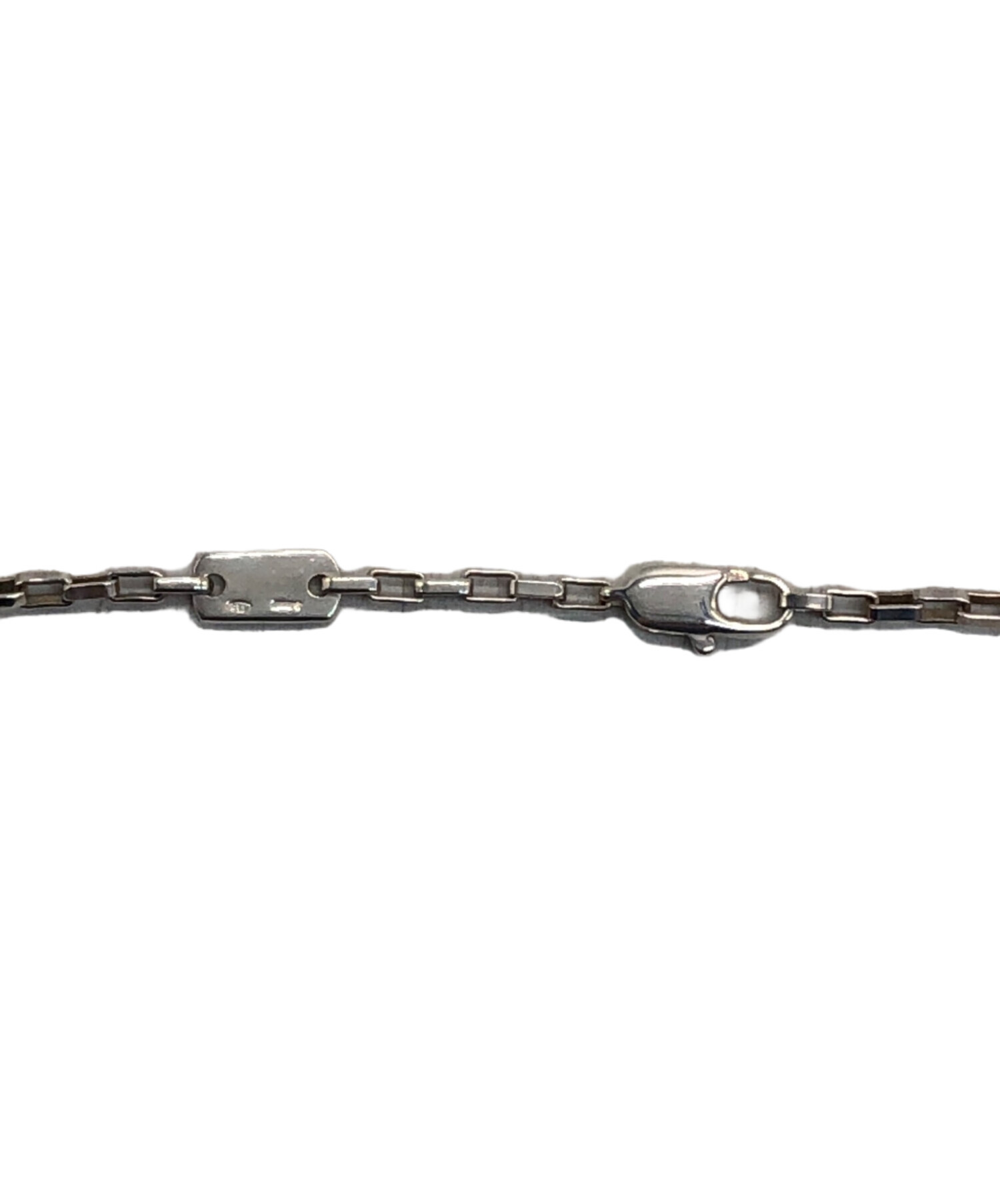中古・古着通販】GUCCI (グッチ) スクエアチェーンネックレス シルバー 