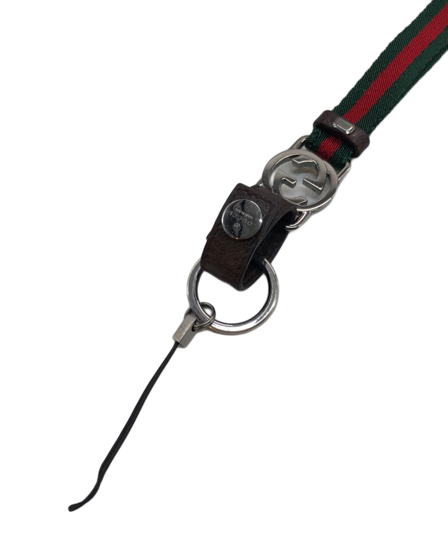 中古・古着通販】GUCCI (グッチ) ネックストラップ グリーン｜ブランド 