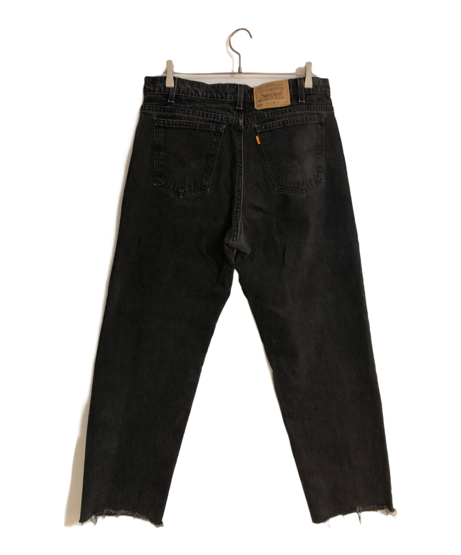 00s USA製 Levi's 550 デニムパンツ W32 ブラック リーバイス ジップ