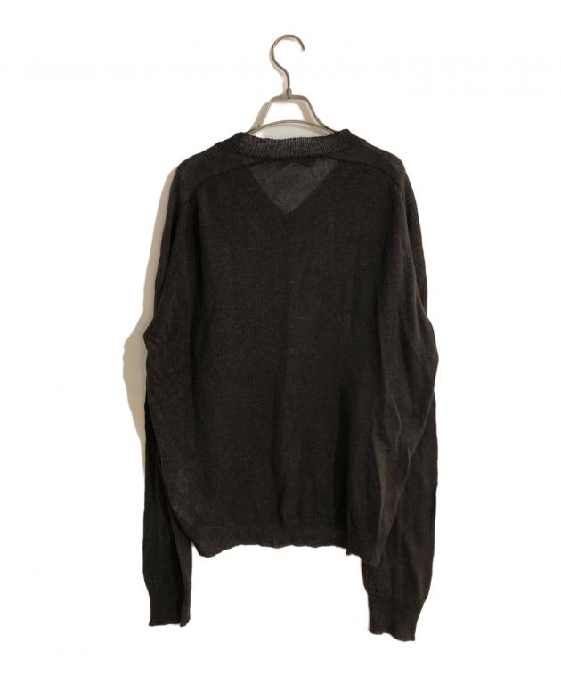 OUR LEGACY アワーレガシー 25SS RUE V-NECK 44 Our Legacy - Rue V-Neck Nori Green Cyclone Linen