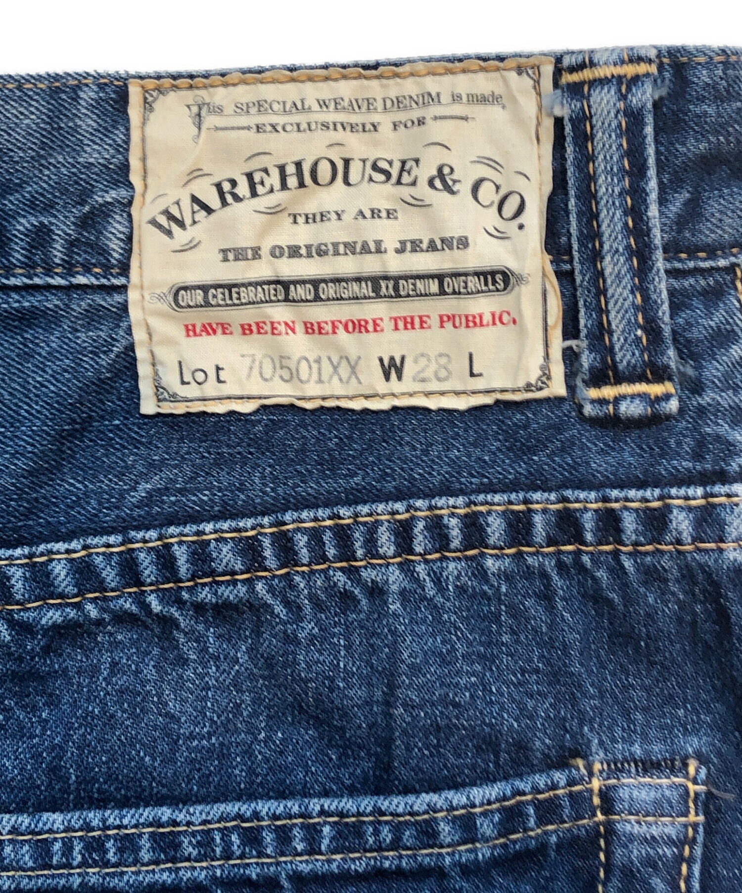 中古・古着通販】WAREHOUSE (ウエアハウス) 70501XXデニムパンツ
