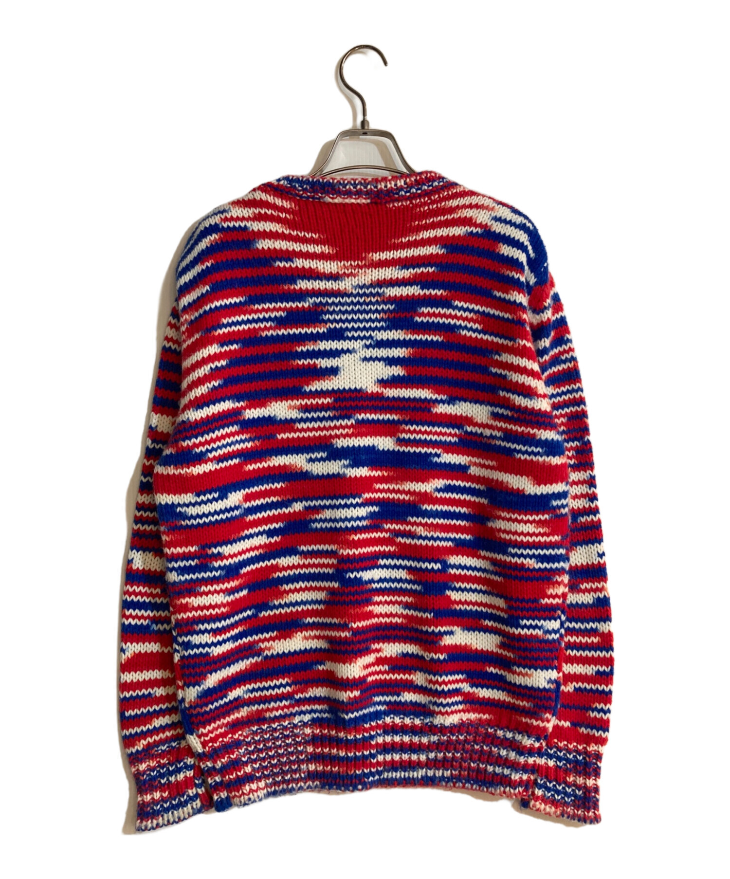 RAF SIMONS STERLING RUBY マルチボーダー ニット M 中古・古着通販】RAF SIMONS (ラフシモンズ) Sterling Rubyニット