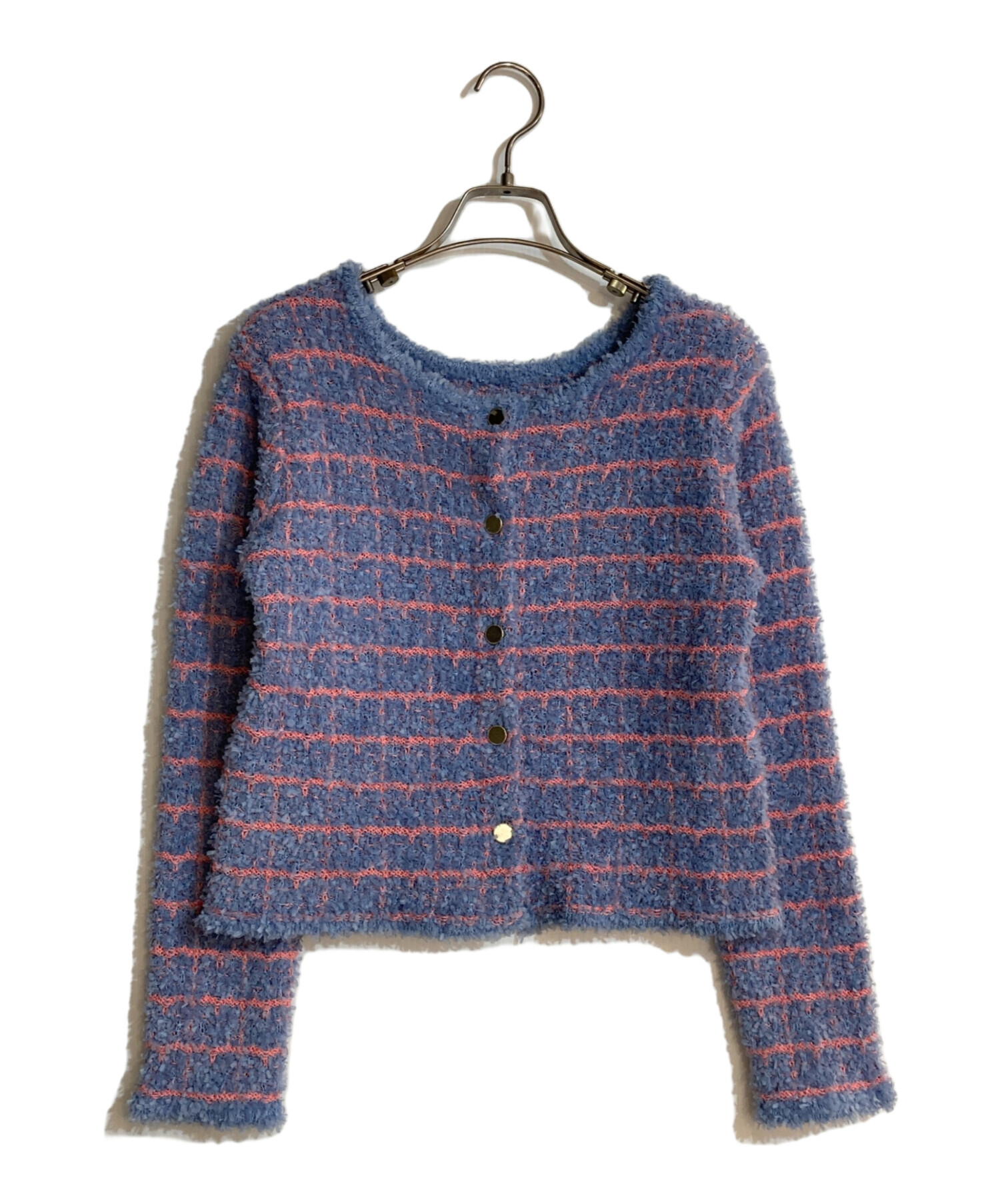 美品 25SS ANAYI アナイ フロッシュツイード2WAY カーディガン 102518-16-590 サイズ38 ホワイト レディース 古着 中古 USED ANAYI アナイ フロッシュツイード2WAYカーディガン ノーカラー 羽織り