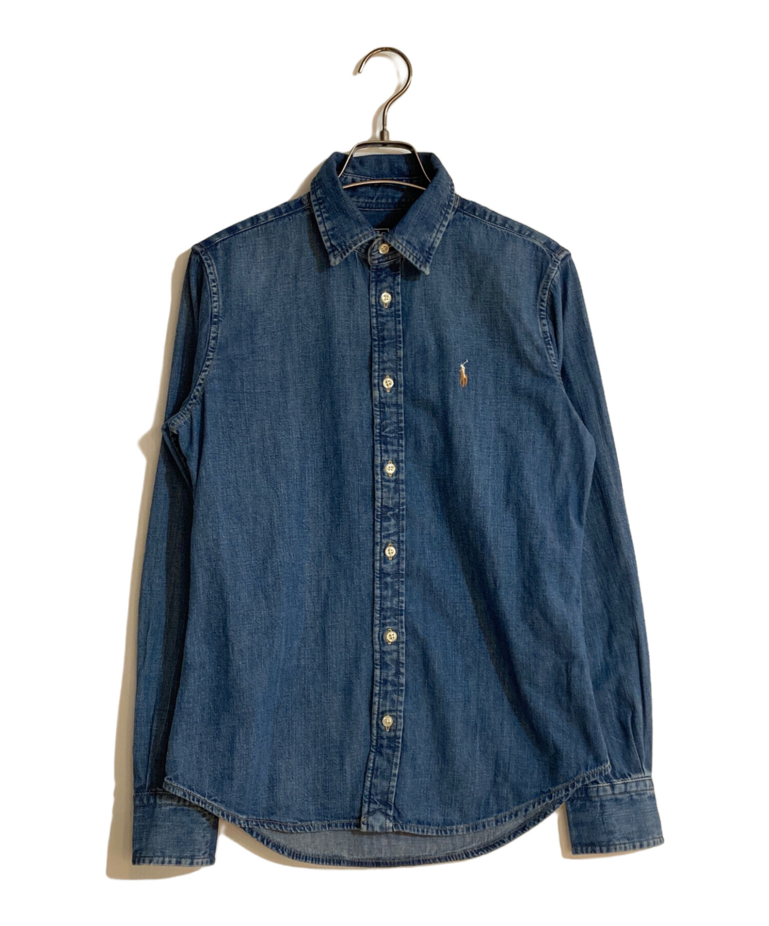 Ralph Lauren ラルフローレン BD デニムシャツ Lサイズ 刺繍 ラルフローレン BD デニム シャツ カラーポニー刺繍 Lサイズ
