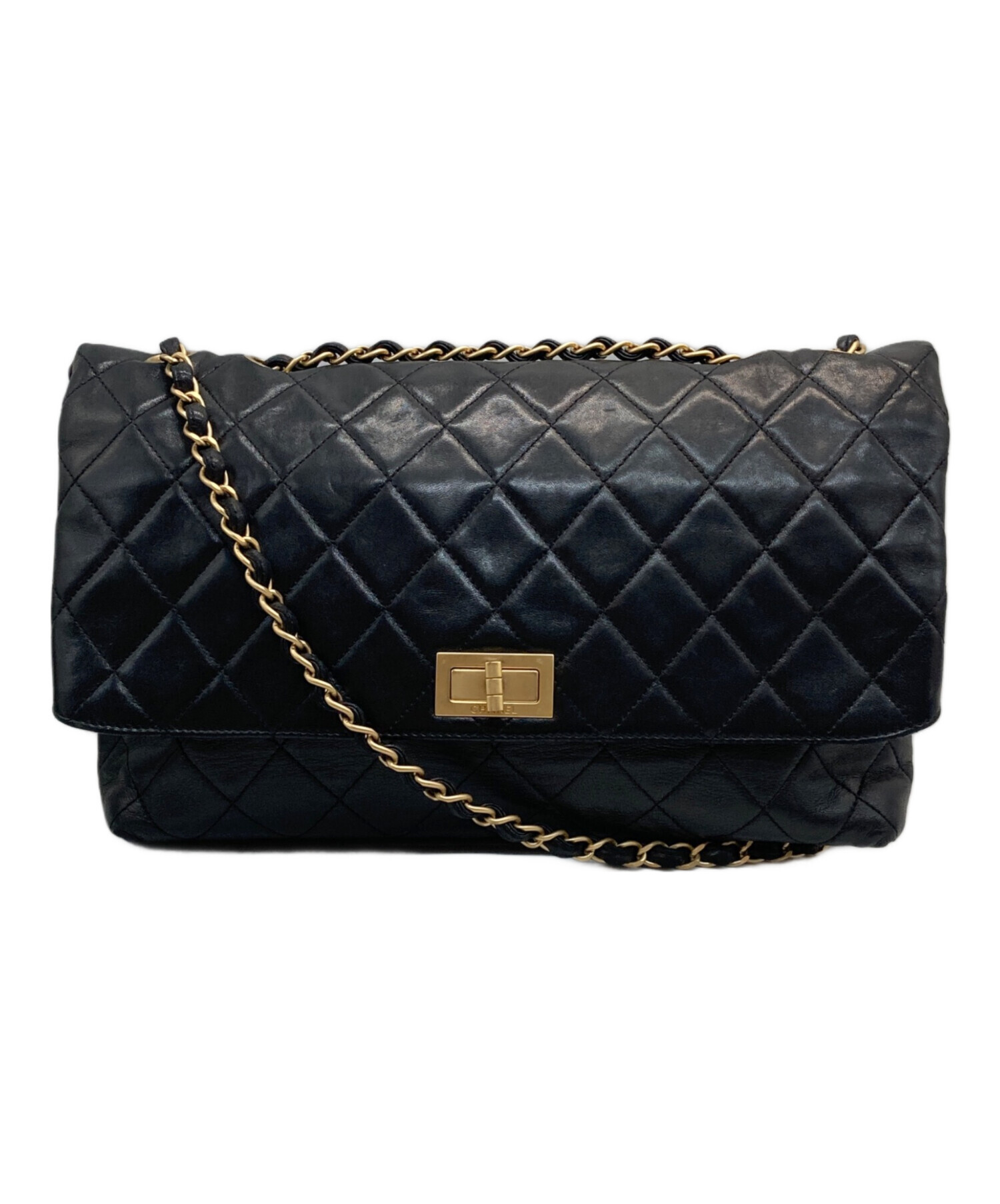 中古・古着通販】CHANEL (シャネル) ラムスキンターンロックチェーン