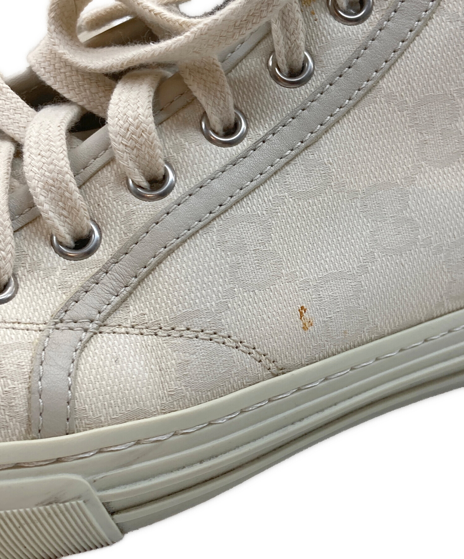 GUCCI GGキャンバス ハイカットスニーカー/シューズ/イタリア/34 中古・古着通販】GUCCI (グッチ) GGキャンバスハイカット