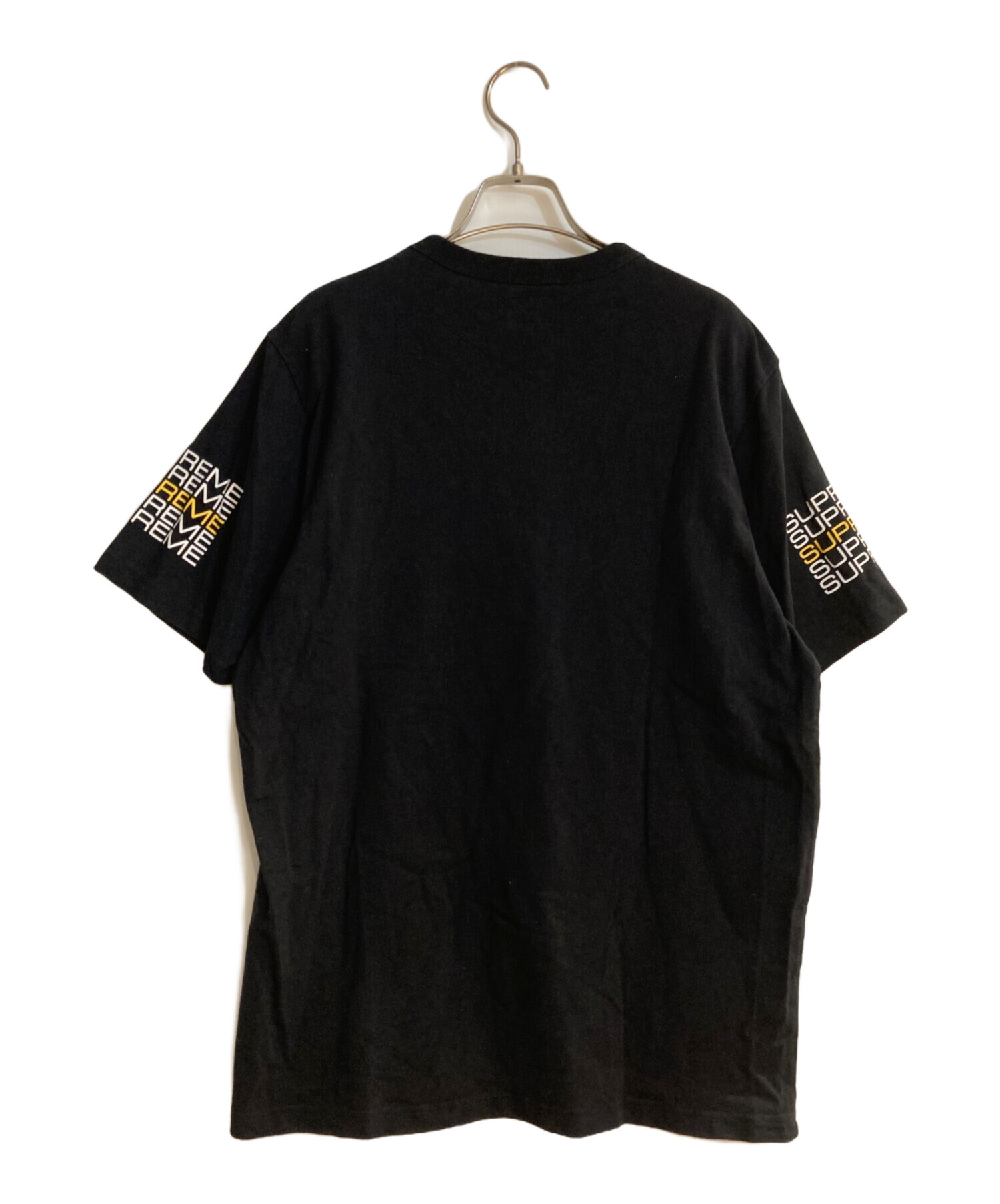 【人気Lサイズ】SUPRME Tシャツ stack Tee 黒 ロゴ. 中古・古着通販】Supreme (シュプリーム) STACK LOGO TEE ブラック