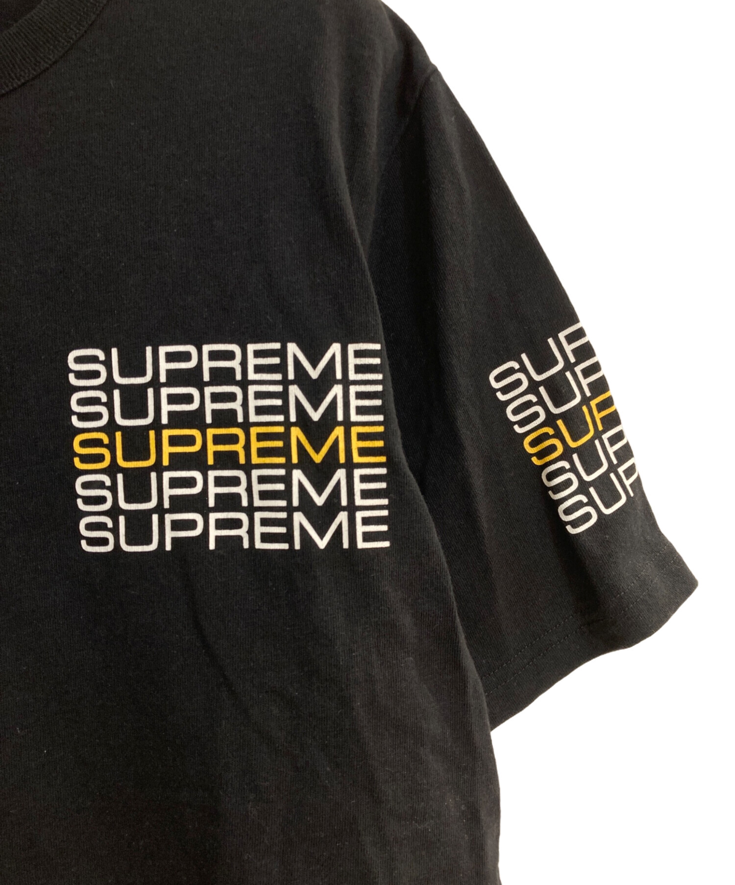 中古・古着通販】Supreme (シュプリーム) STACK LOGO TEE ブラック