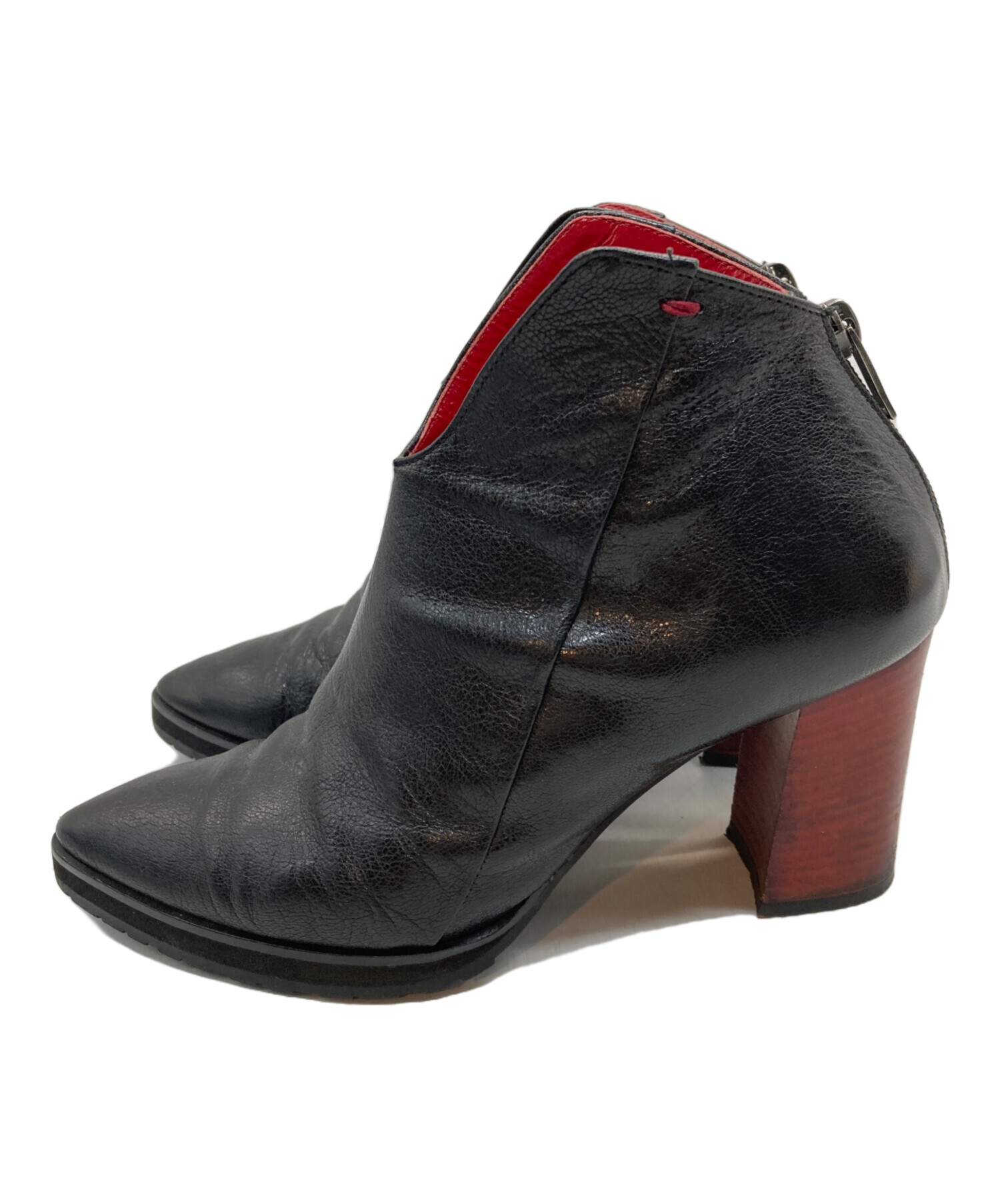 未使用！MANA マナ ショートブーツ ブーティ レザー ブラック 楽天市場】MANA マナ レディース ショートブーツ ヒール ファスナー