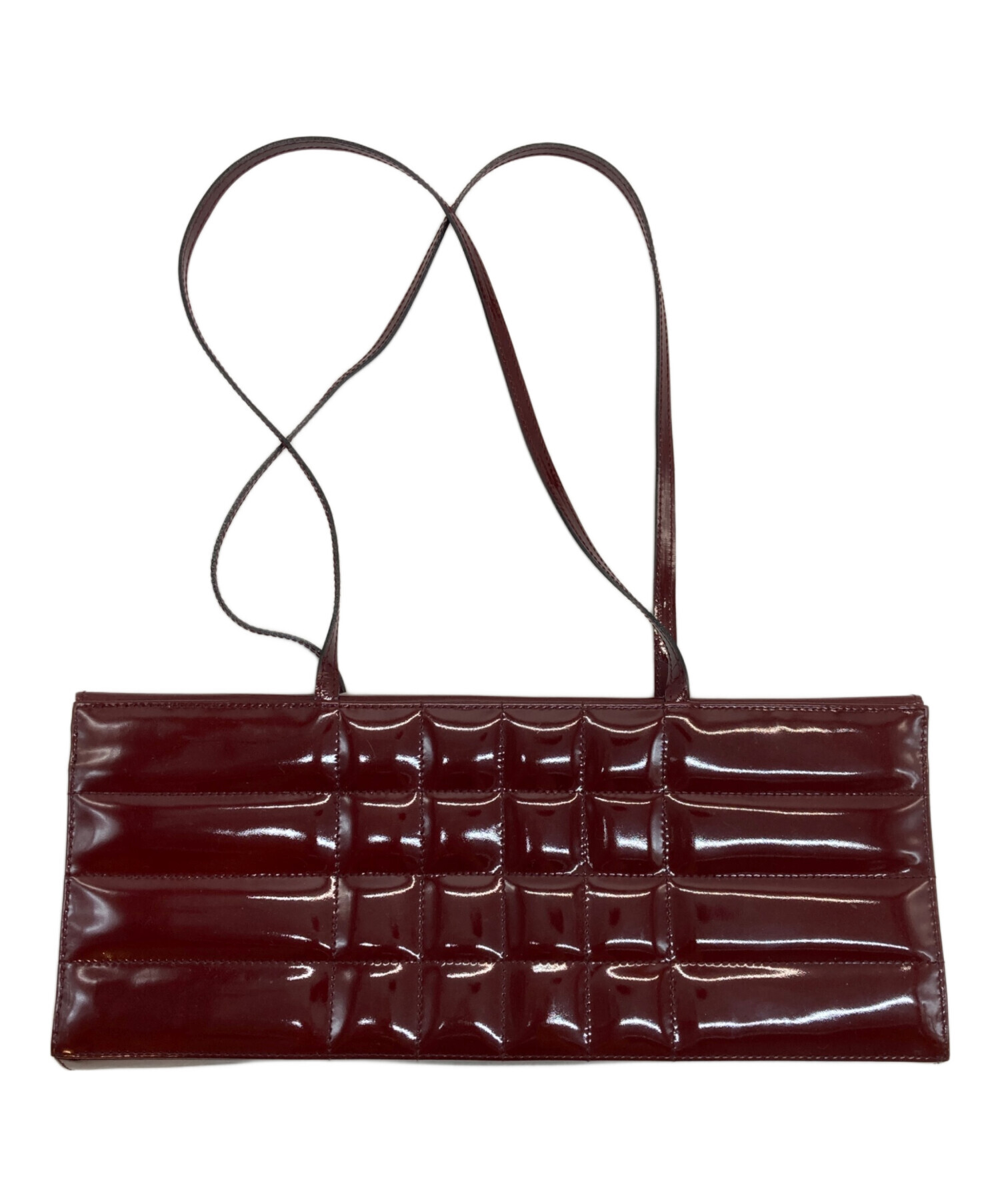 中古・古着通販】CHANEL (シャネル) エナメルバッグ レッド｜ブランド 