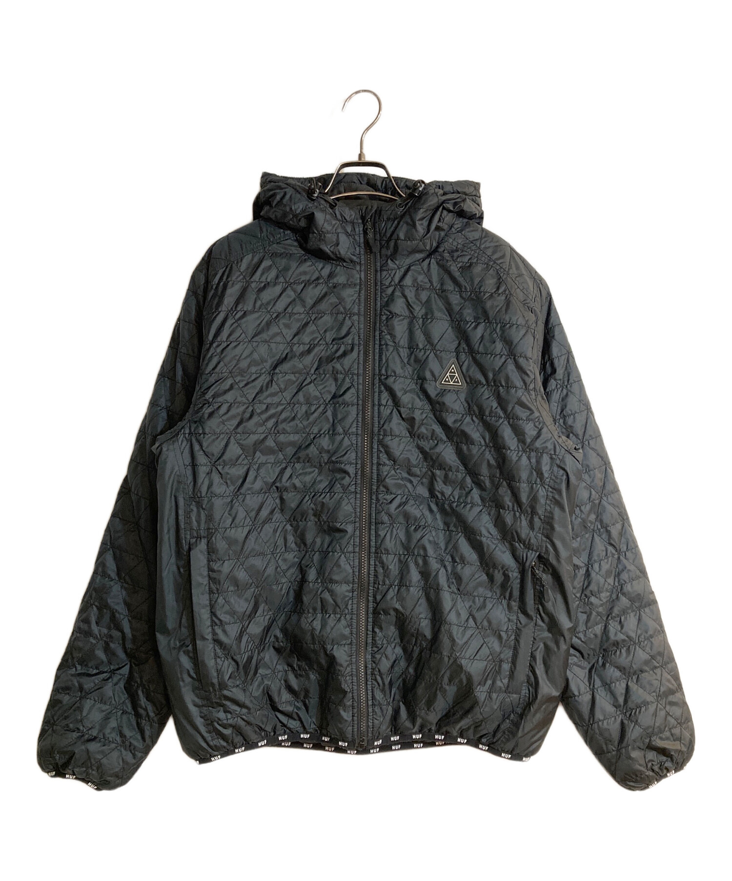 中古・古着通販】HUF (ハフ) POLYGON QUILTED JACKET ブラック サイズ 