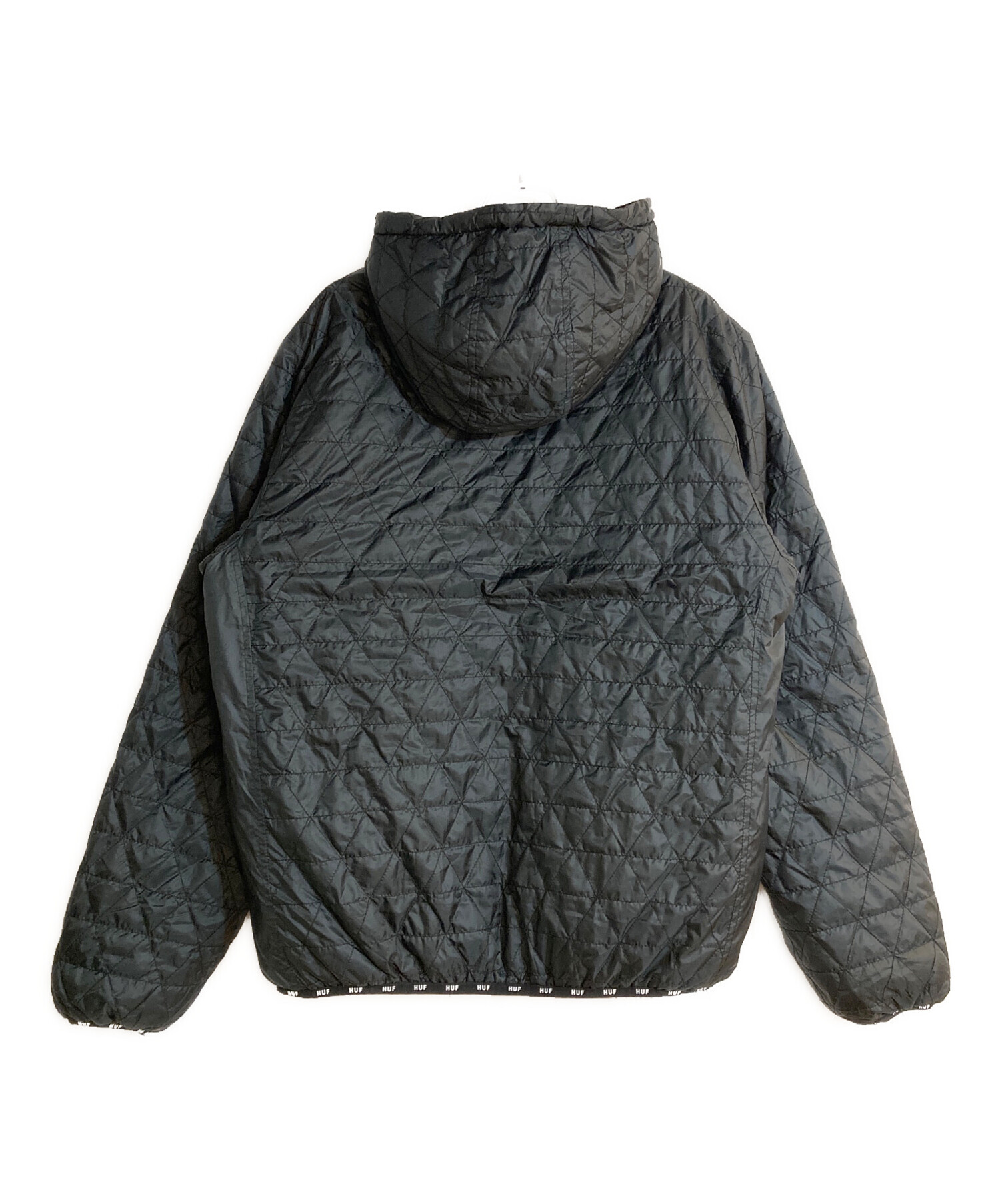 中古・古着通販】HUF (ハフ) POLYGON QUILTED JACKET ブラック サイズ 