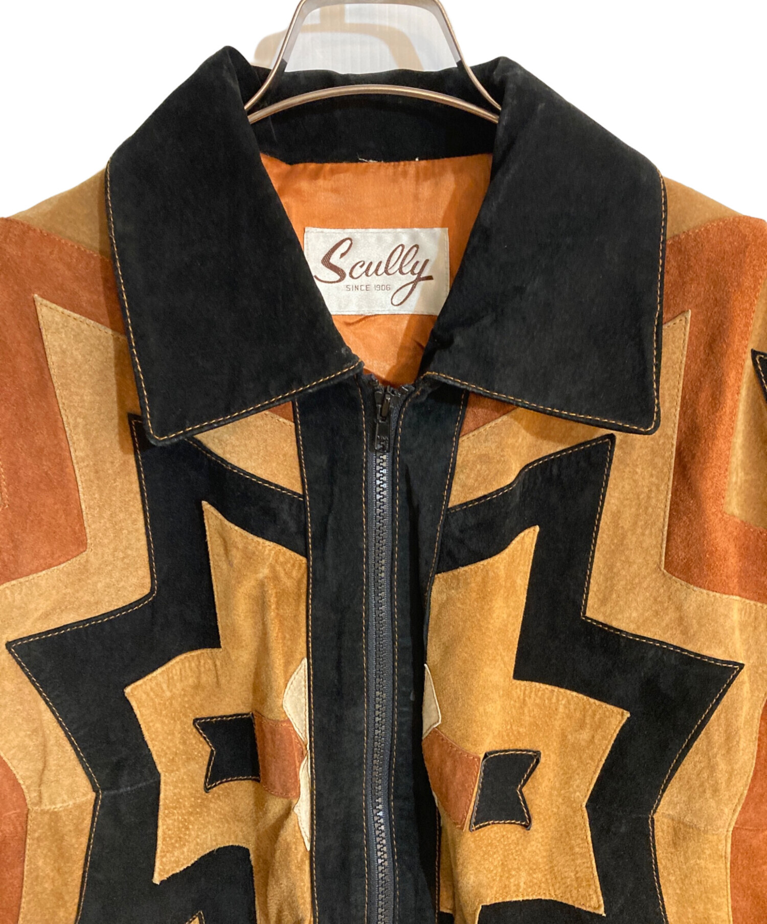 中古・古着通販】scully (スカリー) レザージップジャケット ブラウン