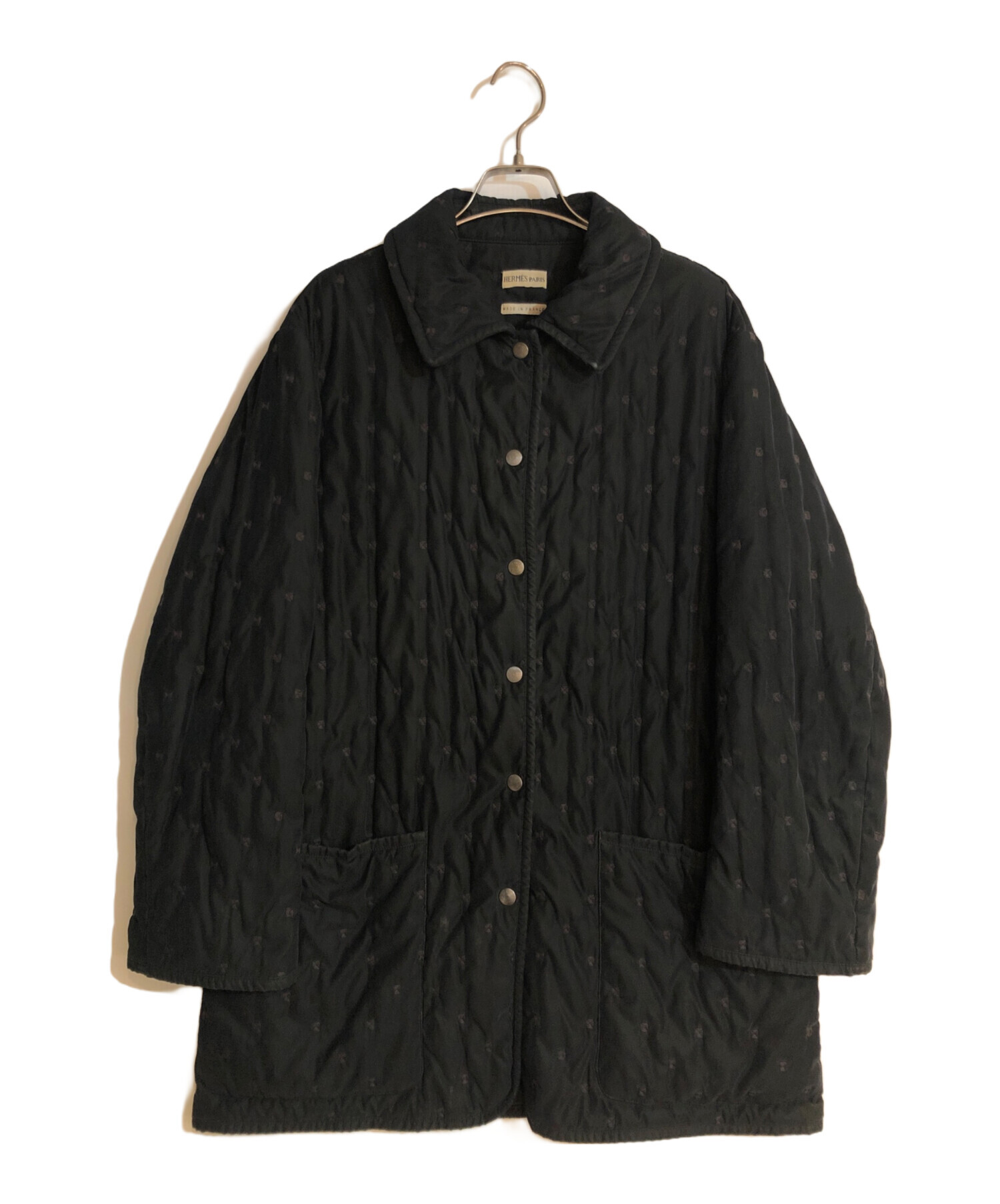 中古・古着通販】HERMES (エルメス) peach-skin パドックコート