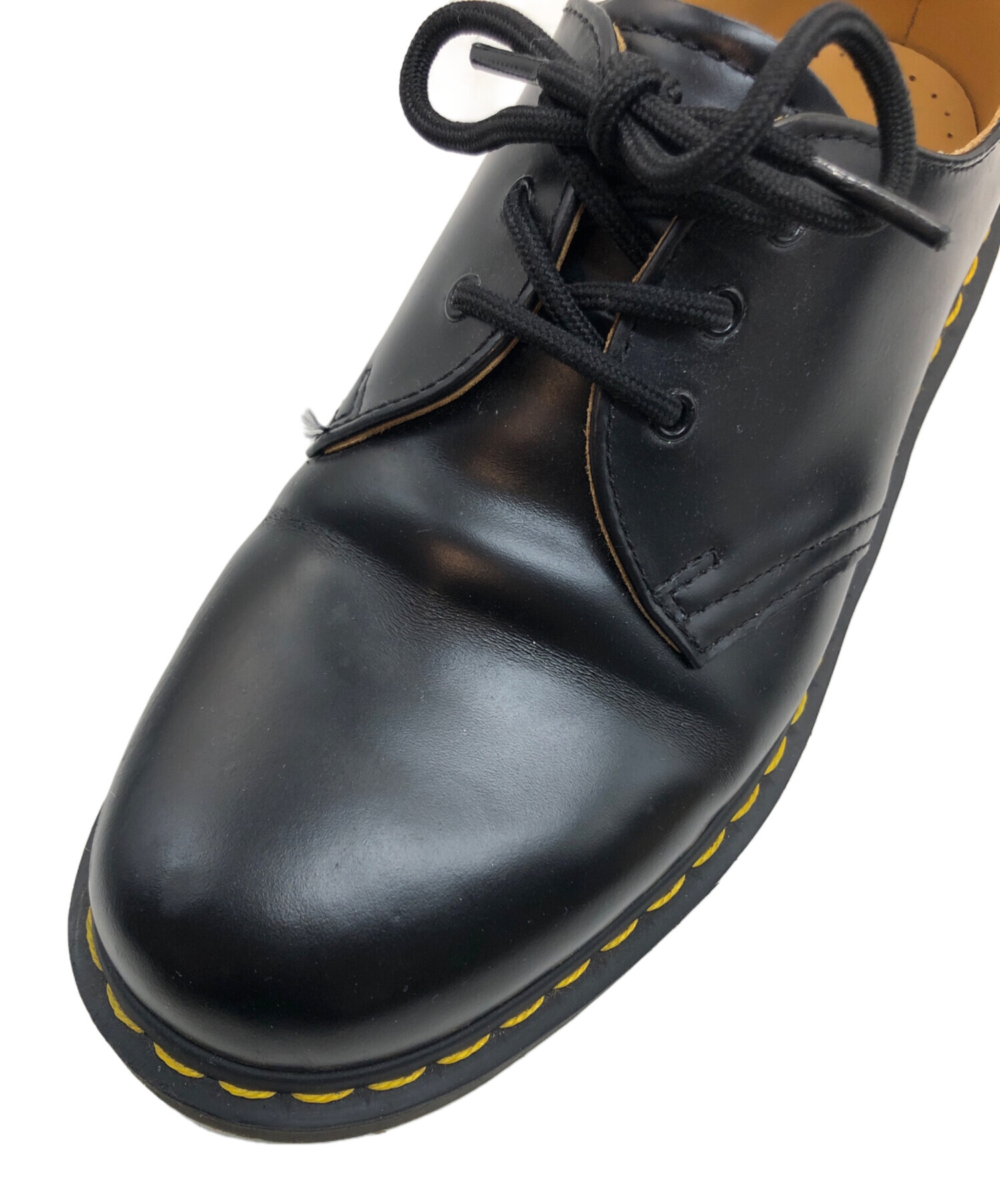 良品 ドクターマーチン UK6 3ホールシューズ 10085 レザーシューズ 黒 中古・古着通販】Dr.Martens (ドクターマーチン) 3ホールシューズ