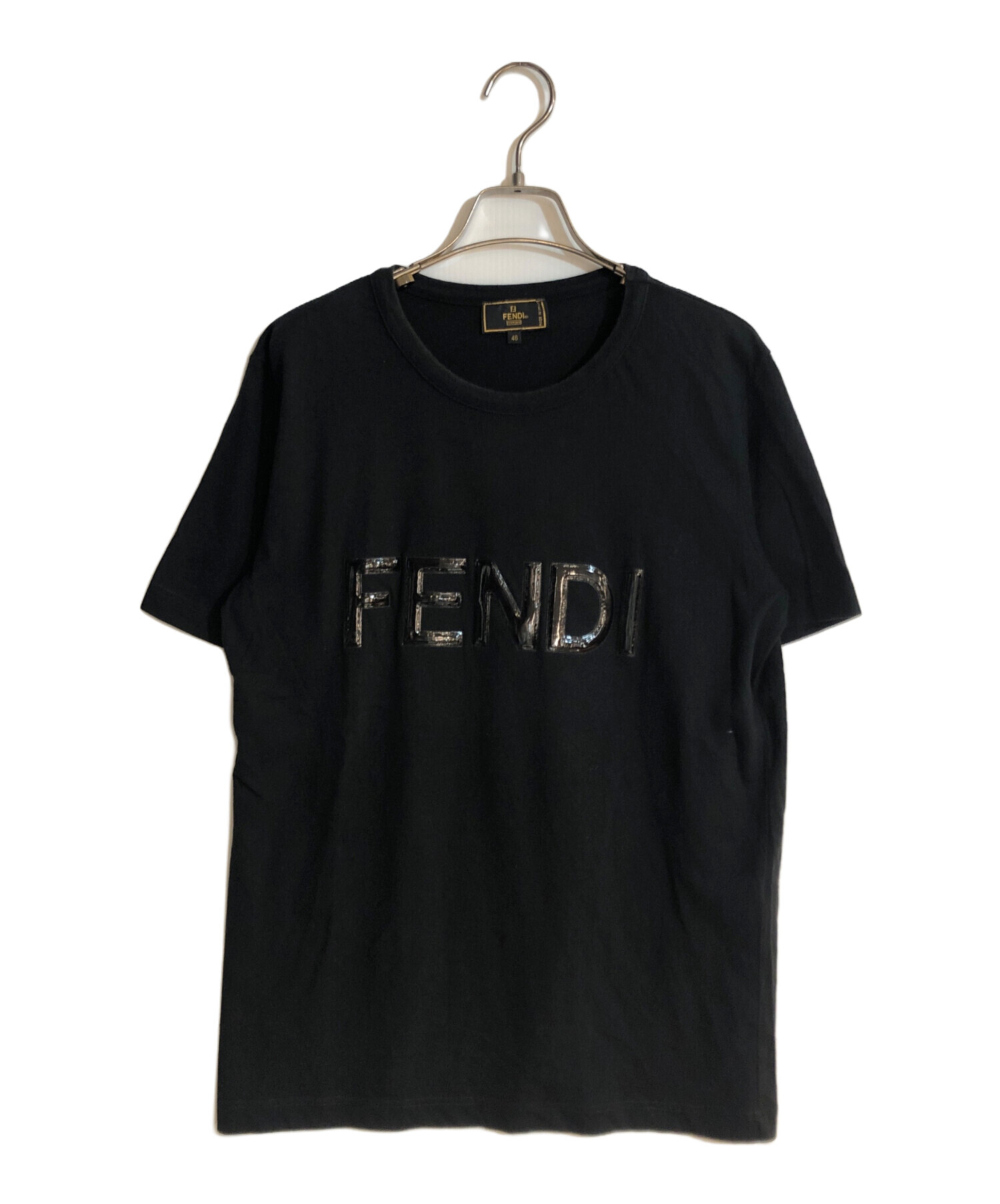 中古・古着通販】FENDI (フェンディ) ラバーロゴプリントTシャツ 