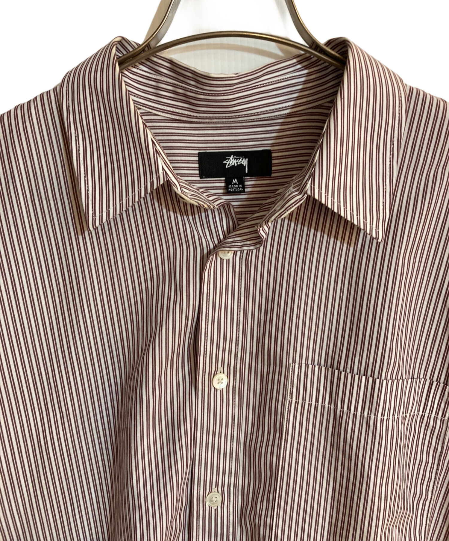 中古・古着通販】stussy (ステューシー) BOXY SS SHIRT 8 BALL STRIPE