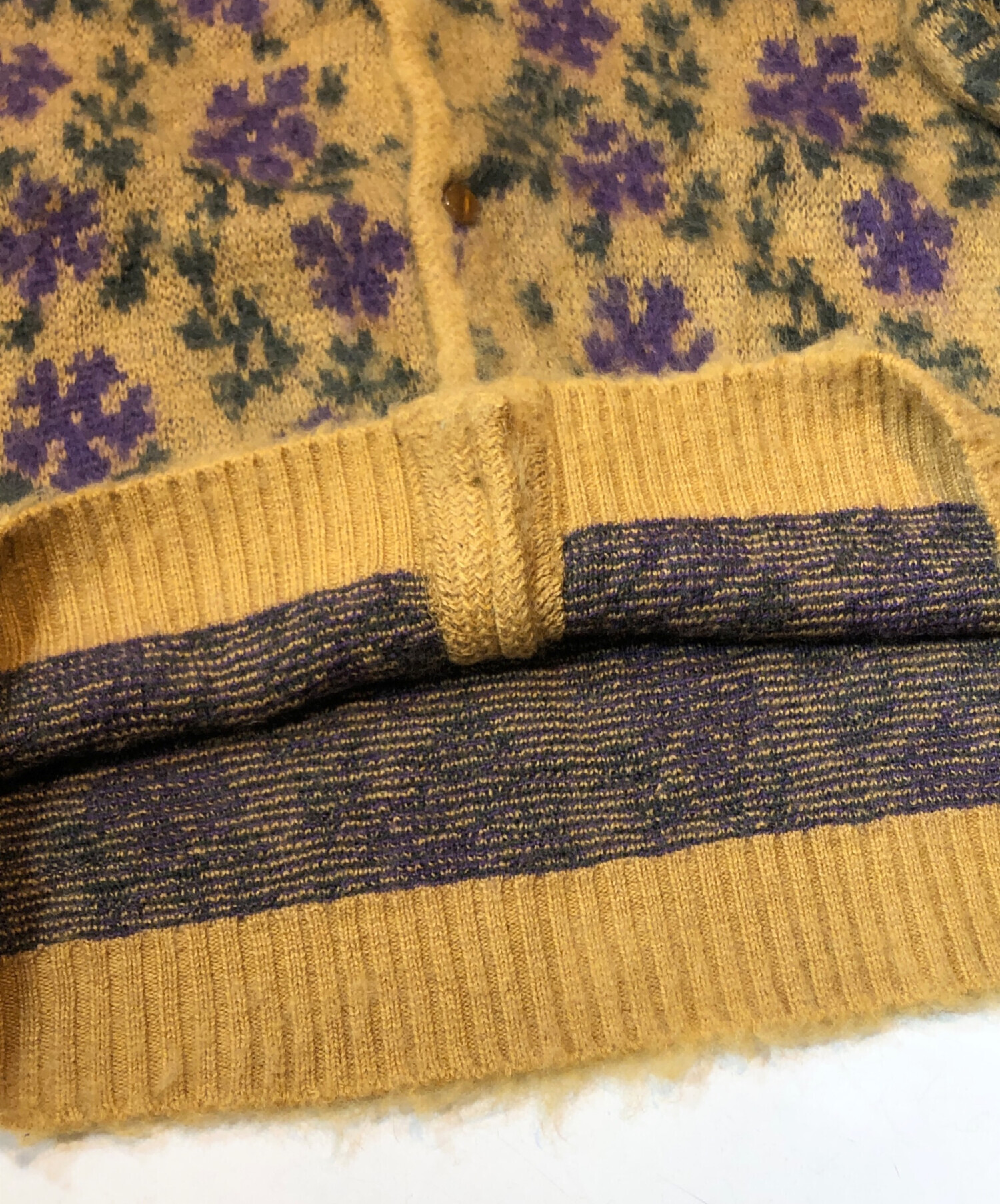 中古・古着通販】Needles (ニードルズ) Mohair Cardigan Flower/モヘア 