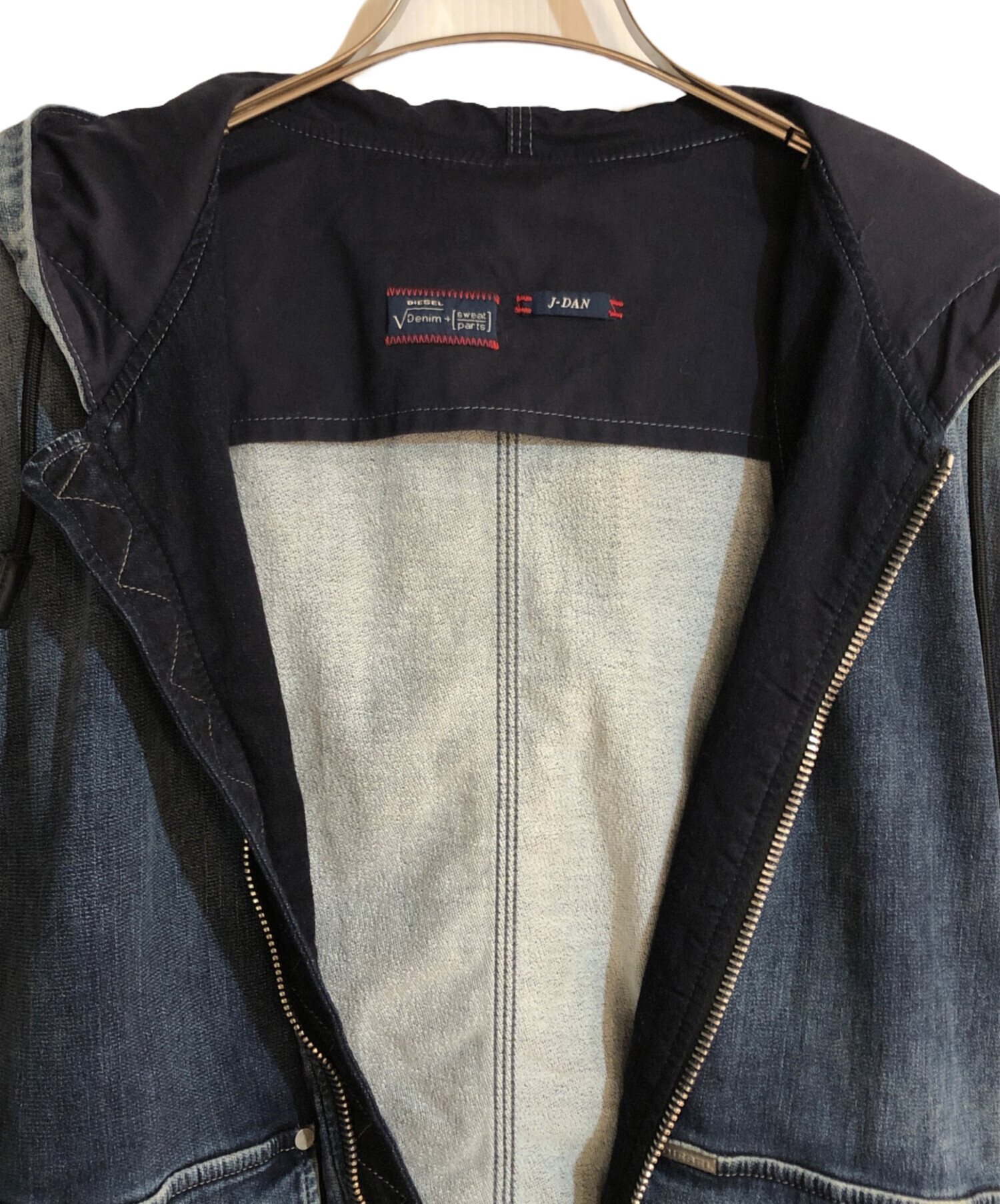 中古・古着通販】DIESEL (ディーゼル) J-DAN-NE ジョグデニムパーカー