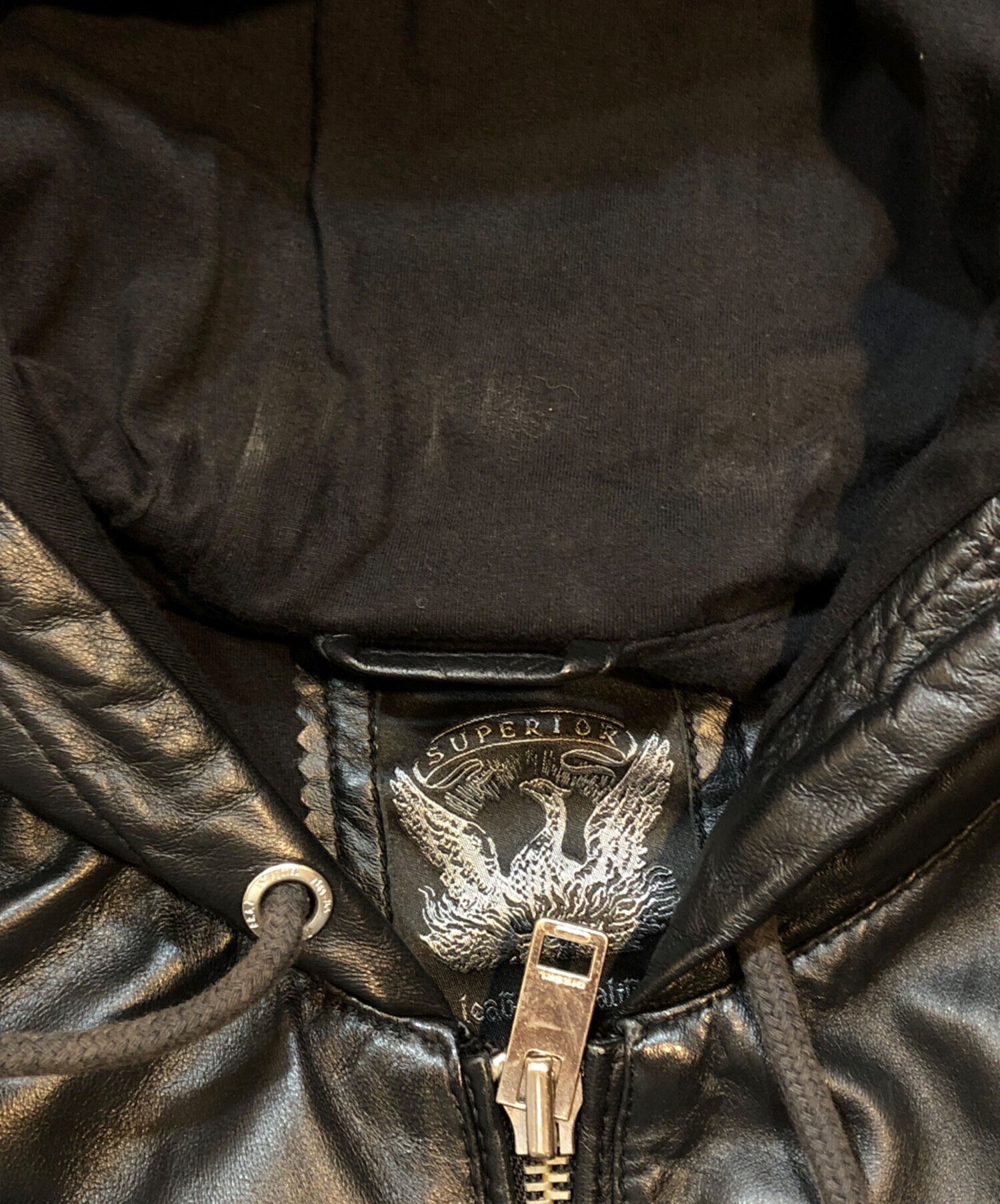 中古・古着通販】DIESEL (ディーゼル) ラムレザーフーデットジャケット