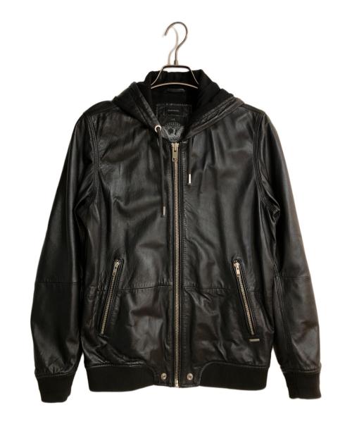Lサイズ 未使用 タグ付き ディーゼル ラムレザー ライダースジャケット