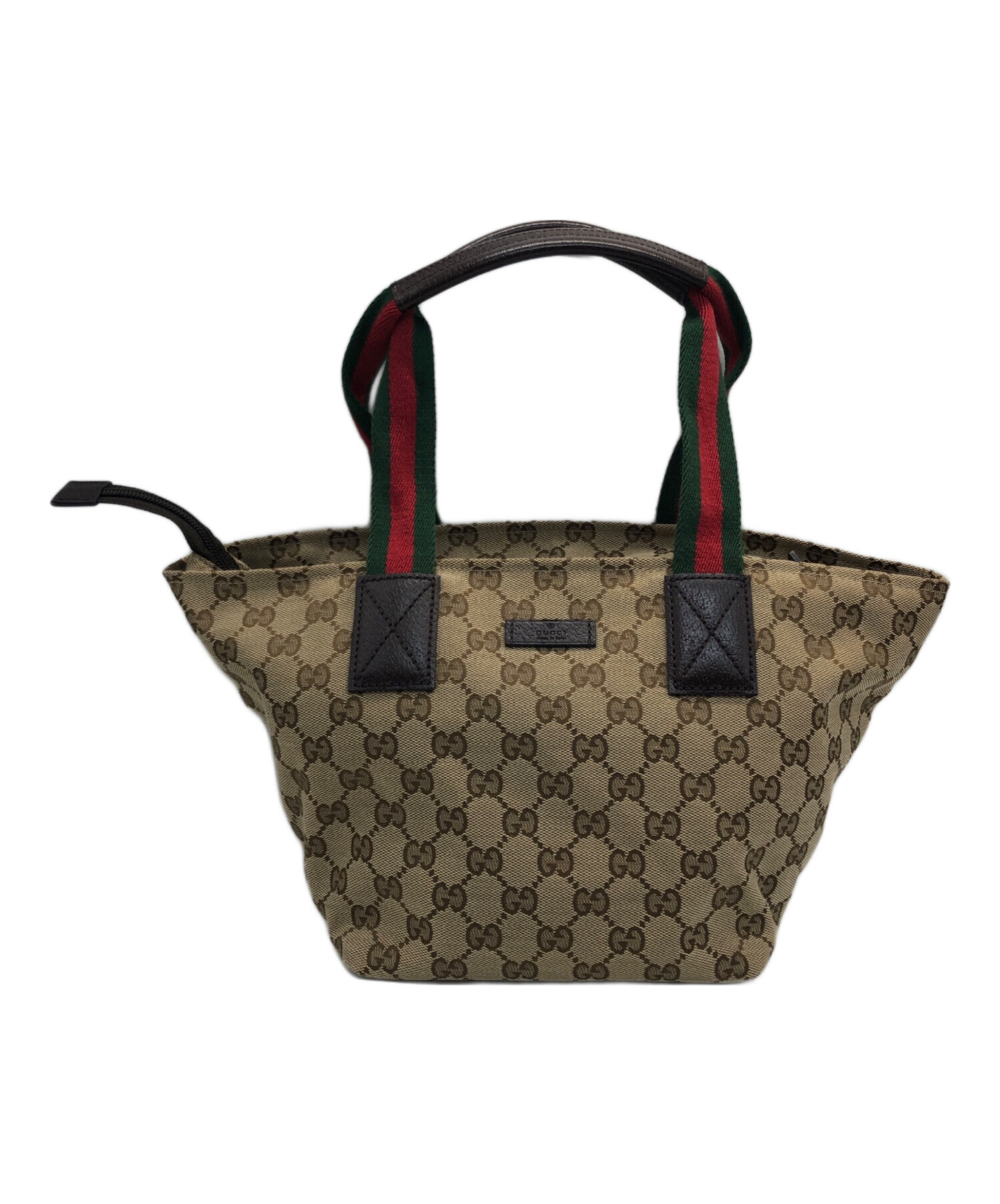 中古・古着通販】GUCCI (グッチ) GGキャンバスハンドバッグ ベージュ