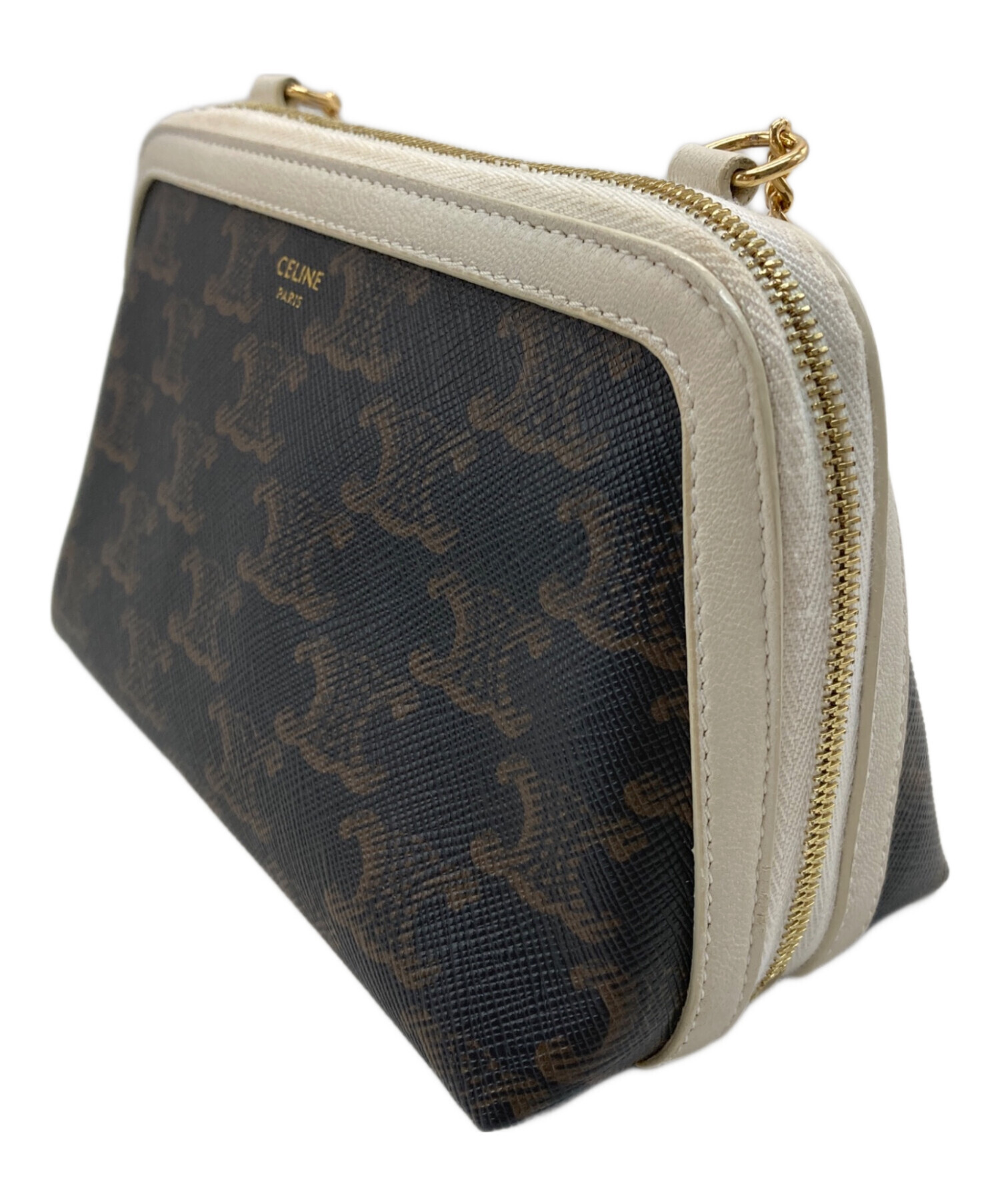 中古・古着通販】CELINE (セリーヌ) トリオンフPVCチェーンショルダー 