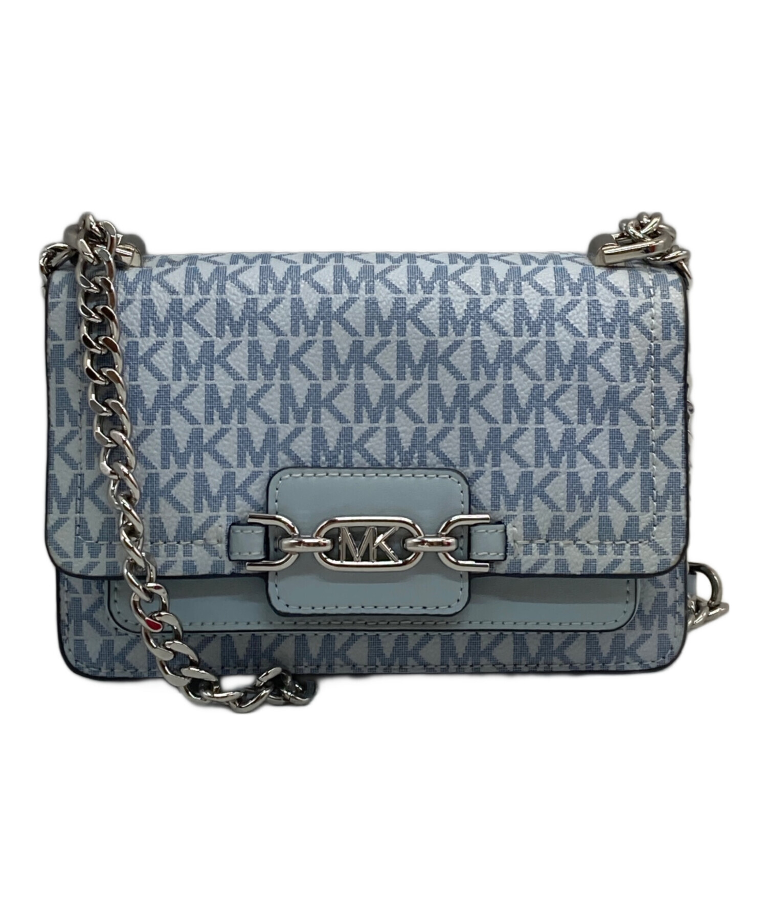 【未使用に近い】マイケルコース ショルダーバッグ モノグラム チェーン 中古・古着通販】MICHAEL KORS (マイケル・コース) MKチェーン