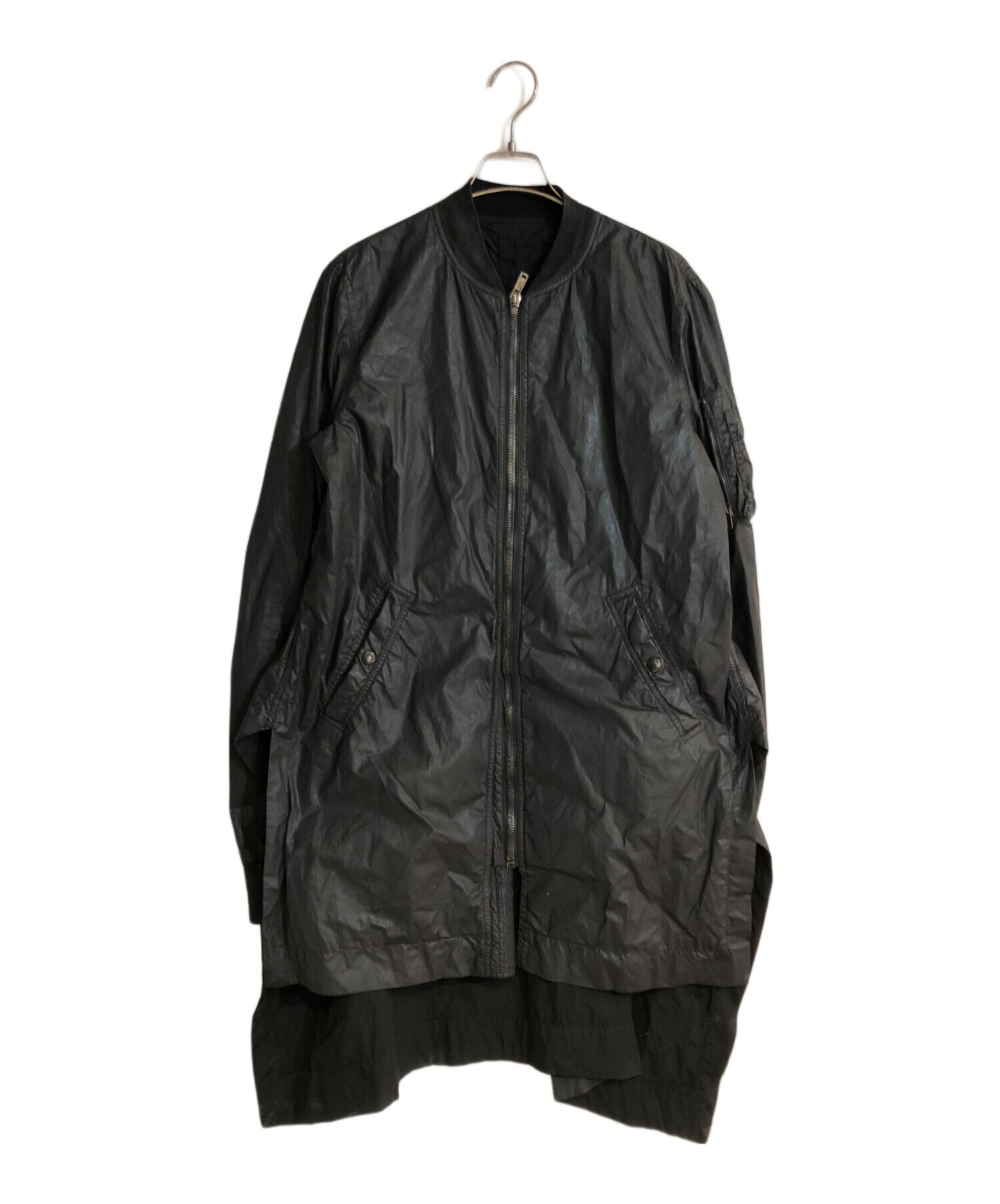 中古・古着通販】RICK OWENS (リックオウエンス) ロングジップMA-1 