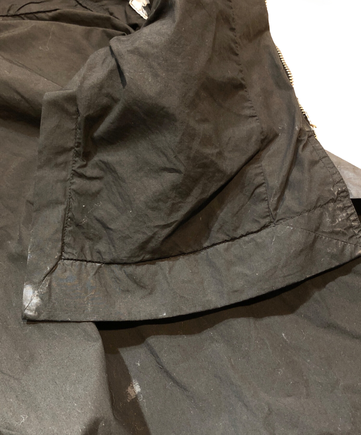 中古・古着通販】RICK OWENS (リックオウエンス) ロングジップMA-1