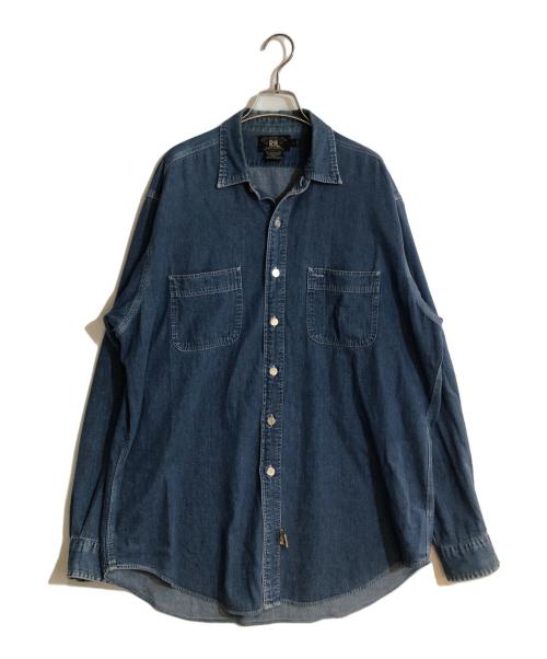 中古・古着通販】RRL (ダブルアールエル) 3つ星タグデニムシャツ