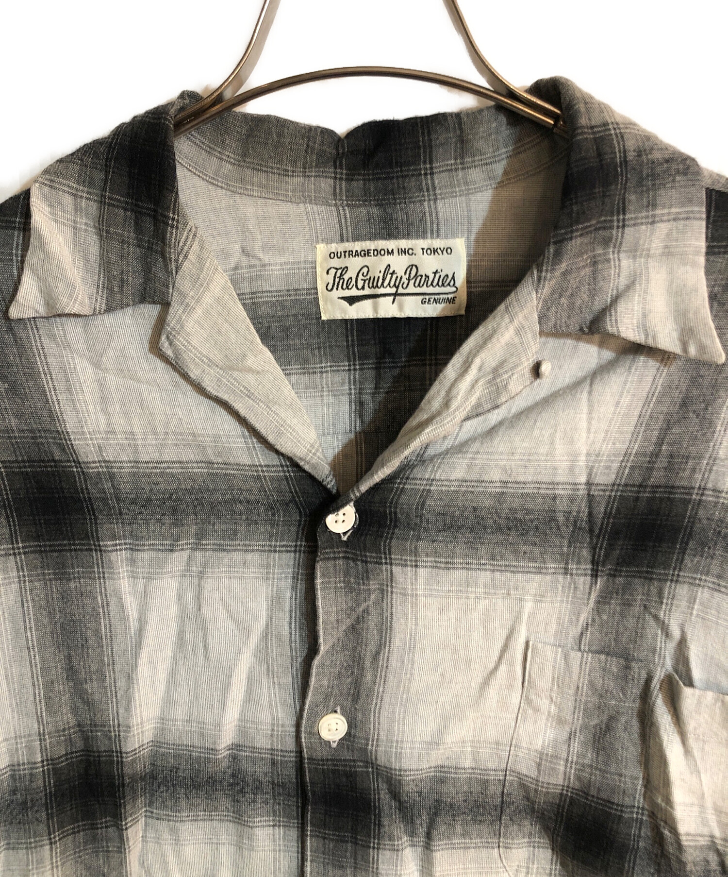 中古・古着通販】WACKO MARIA (ワコマリア) OMBRE CHECK OPEN COLLAR