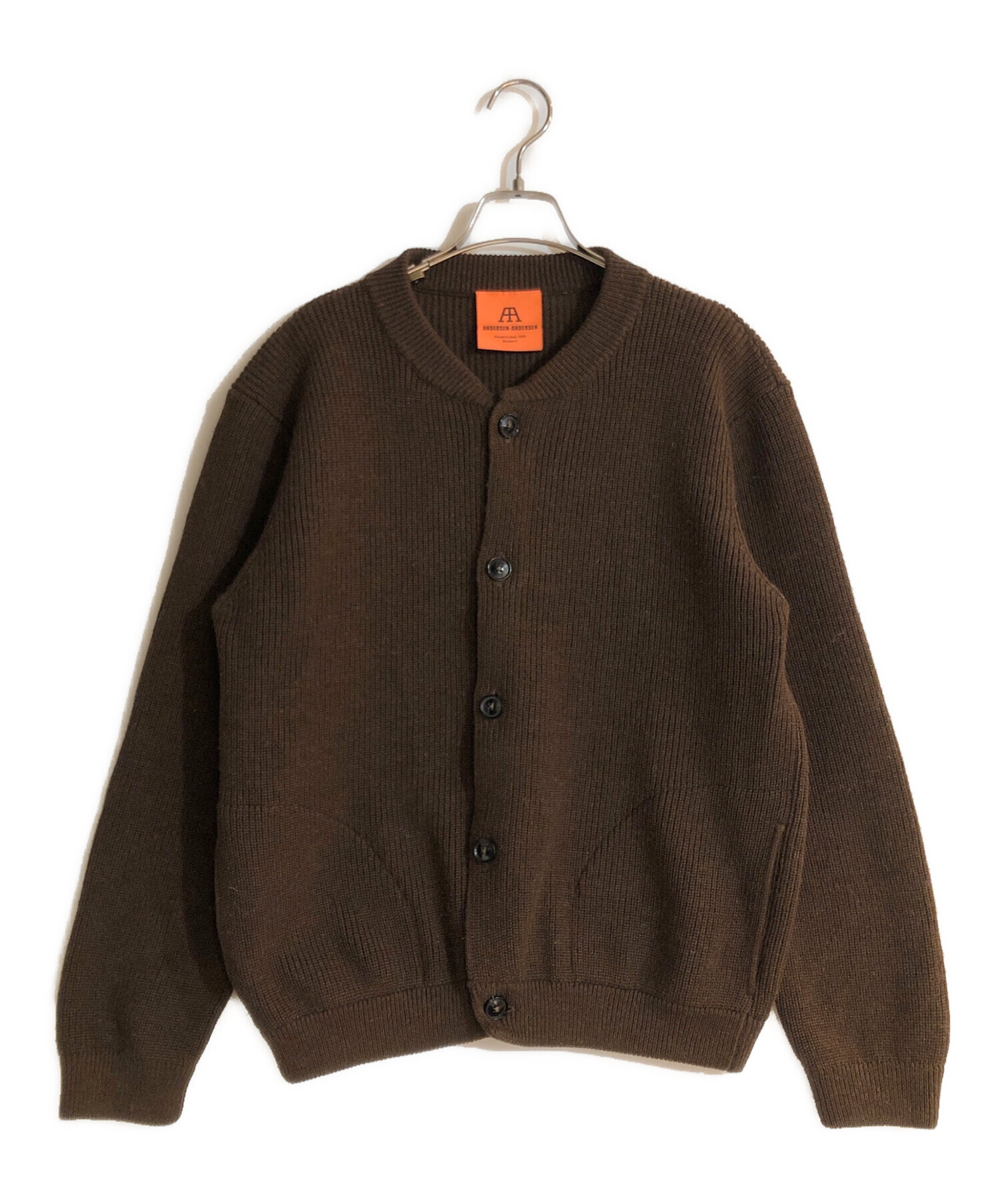 ANDERSEN-ANDERSEN ブラウン カーディガン 長袖 中古・古着通販】Andersen-Andersen (アンデルセン アンデルセン