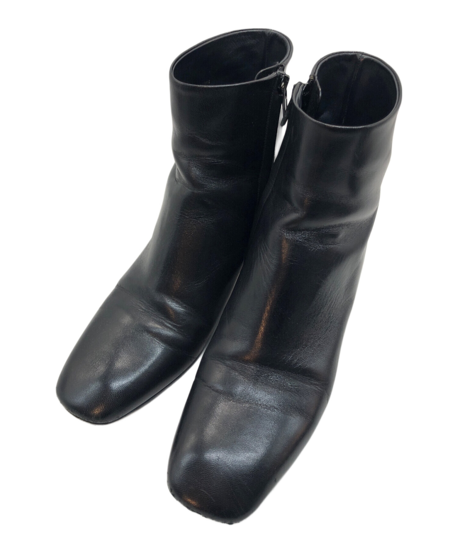 中古・古着通販】CELINE (セリーヌ) メタルヒールブーツ ブラック