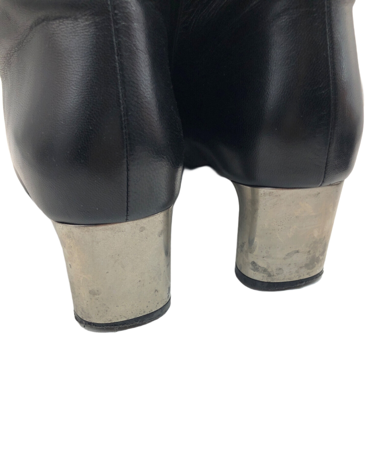 中古・古着通販】CELINE (セリーヌ) メタルヒールブーツ ブラック