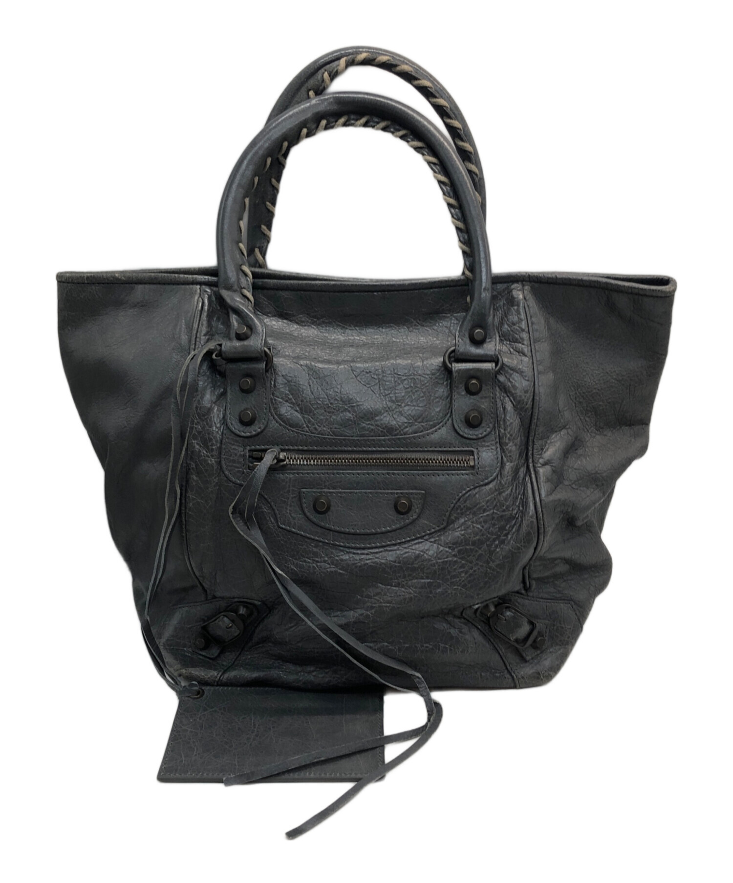 BALENCIAGA ザ・サンデー レザートートバッグ バレンシアガ 中古・古着通販】BALENCIAGA (バレンシアガ) ザ サンデーレザートート