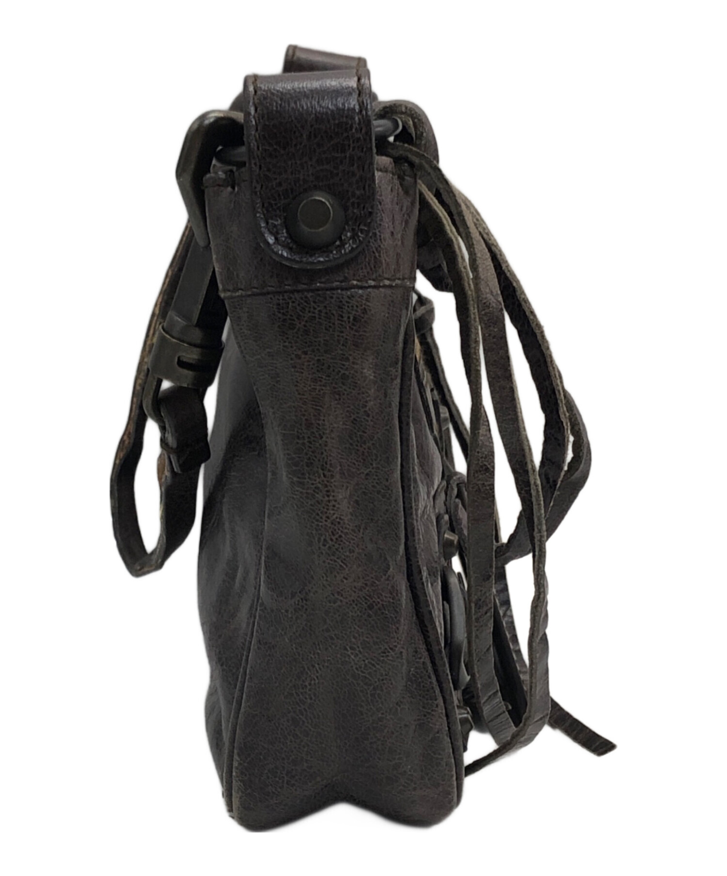 BALENCIAGA バレンシアガ ショルダーバッグ  黒 【古着】【中古】【送料無料】 中古・古着通販】BALENCIAGA (バレンシアガ) ショルダーバッグ