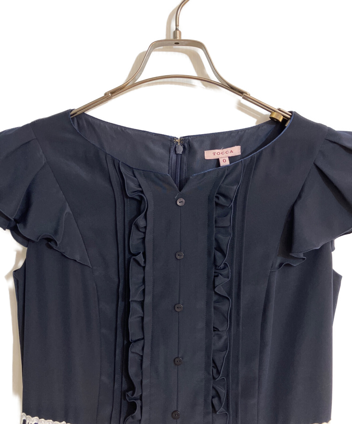 中古・古着通販】TOCCA (トッカ) アライズワンピース ネイビー