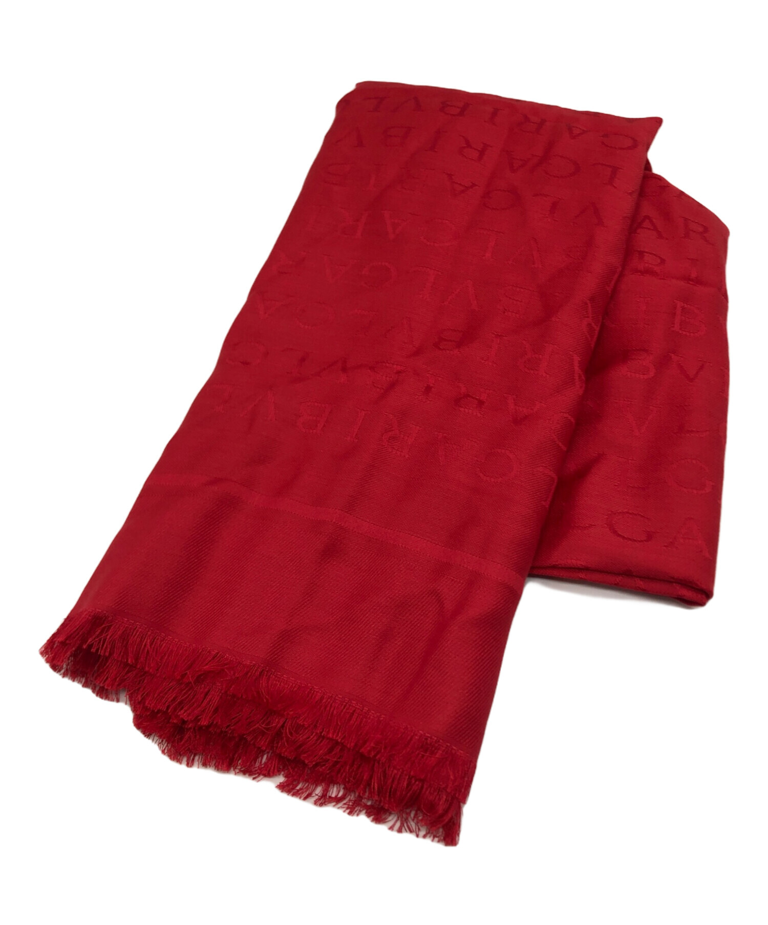 ブルガリストール 中古・古着通販】BVLGARI (ブルガリ) ウール混シルクロゴストール