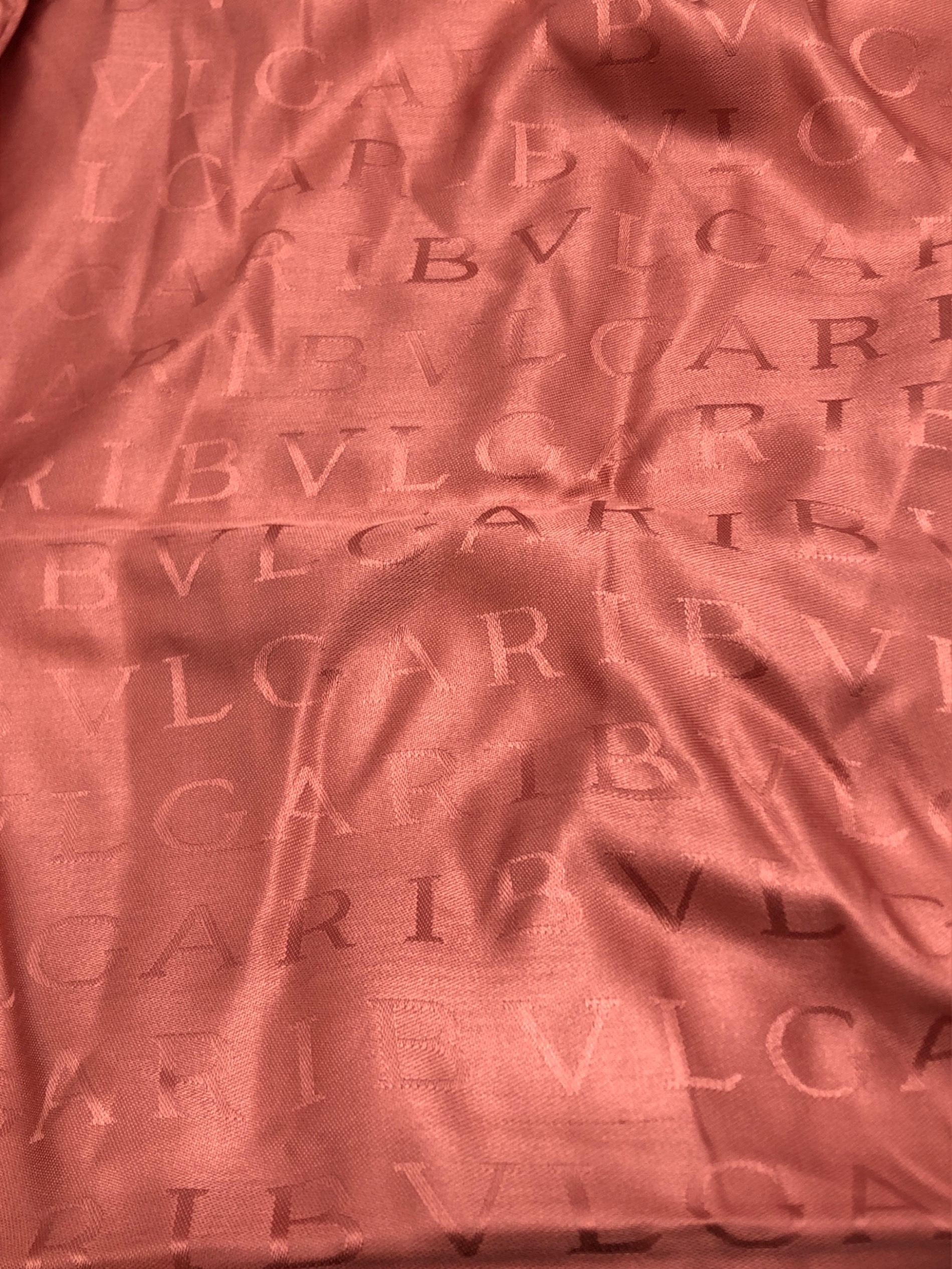 中古・古着通販】BVLGARI (ブルガリ) ロゴマニアシルクジャガード大判